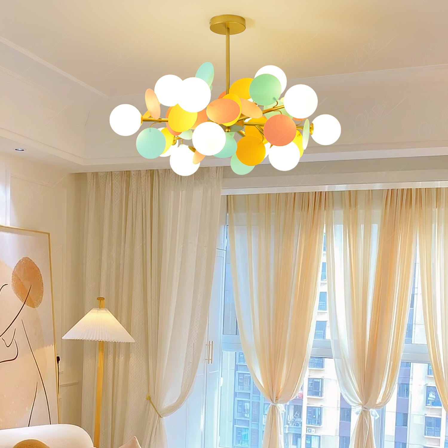 Off White Tree Chandelier - Blowlighting