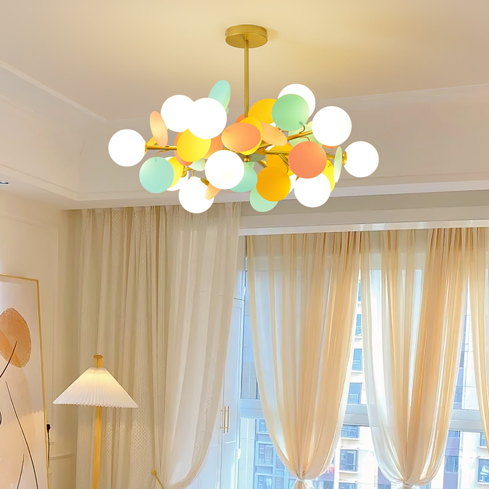 Off White Tree Chandelier - Blowlighting