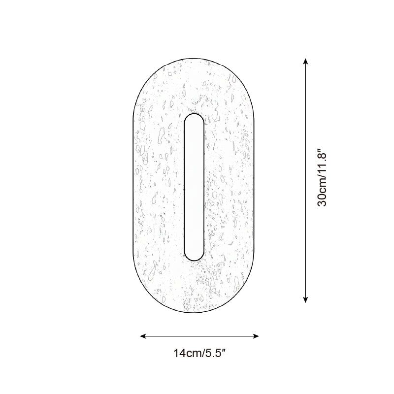 Olera Minimalist Travertine Wall Light