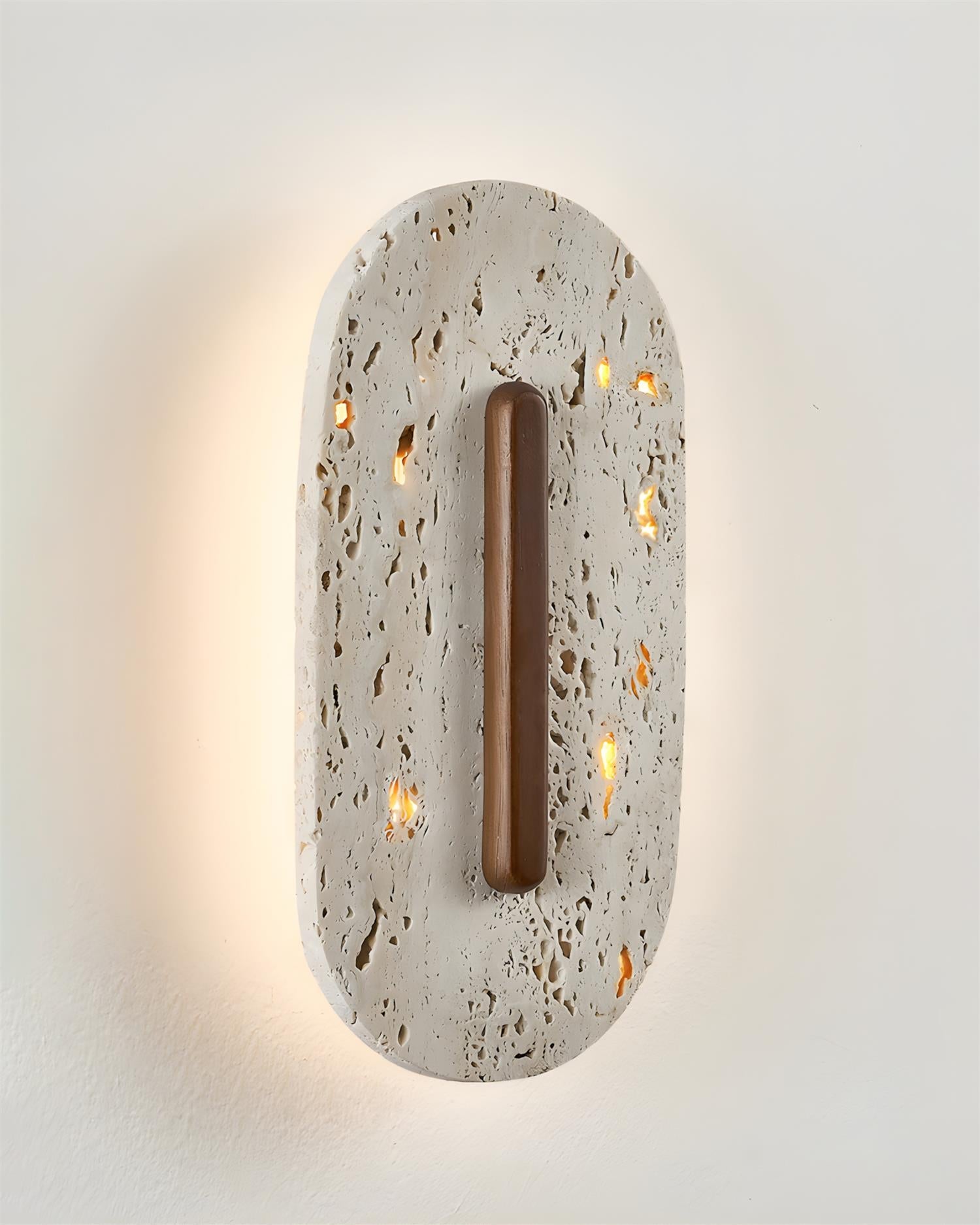 Olera Minimalist Travertine Wall Light