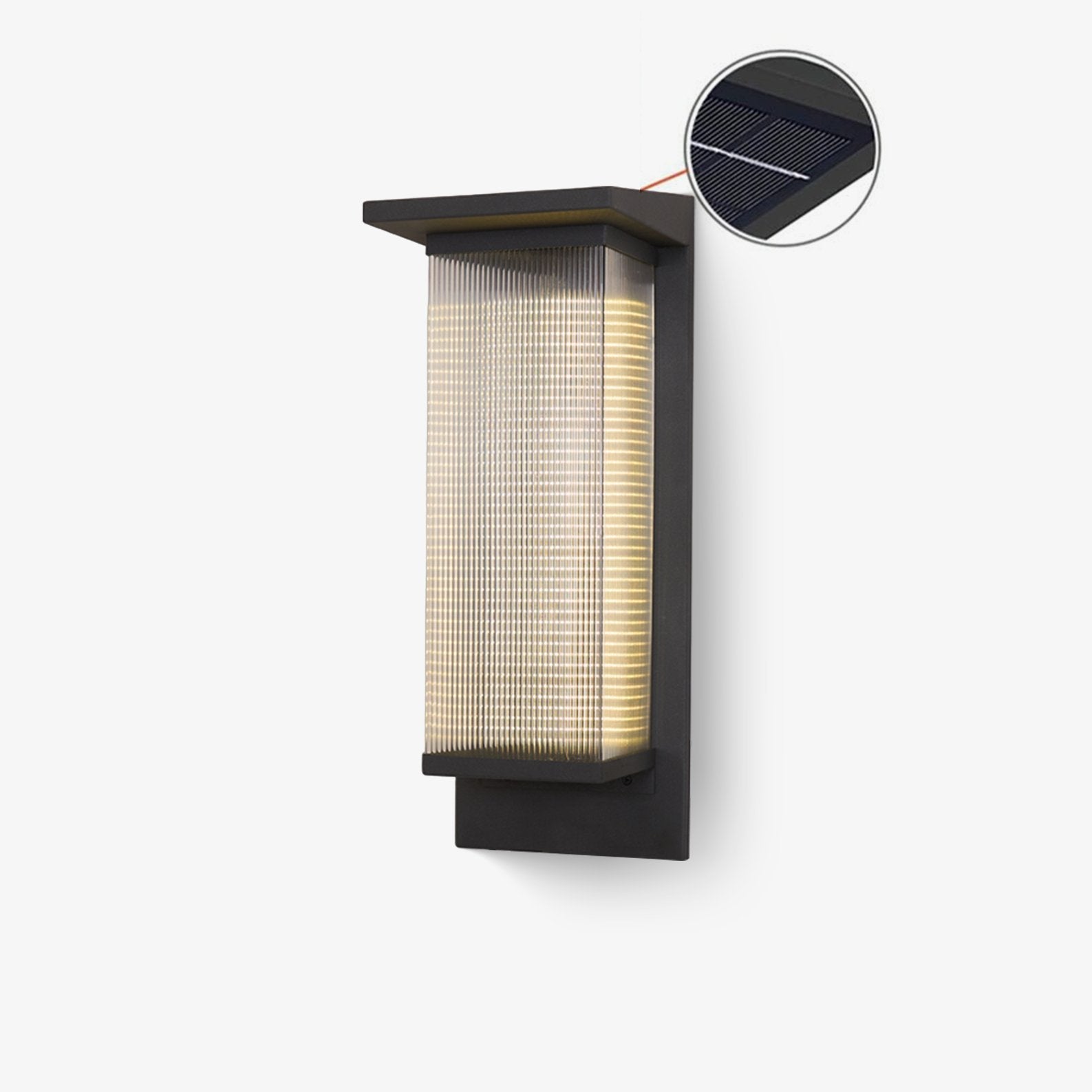 Oleron Box Outdoor Solar Wall Lamp - Blowlighting