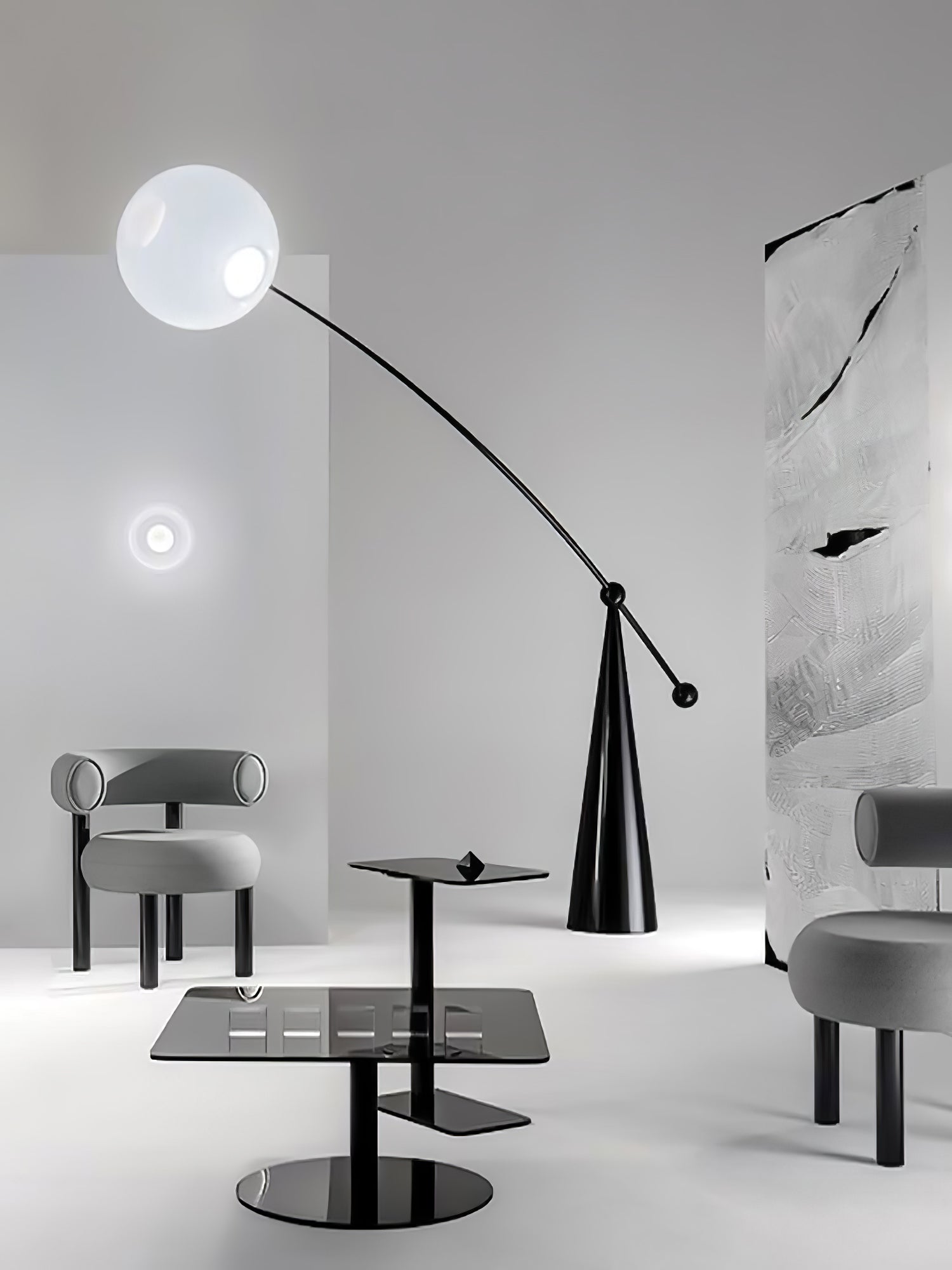 Opal Arc Floor Lamp - Blowlighting