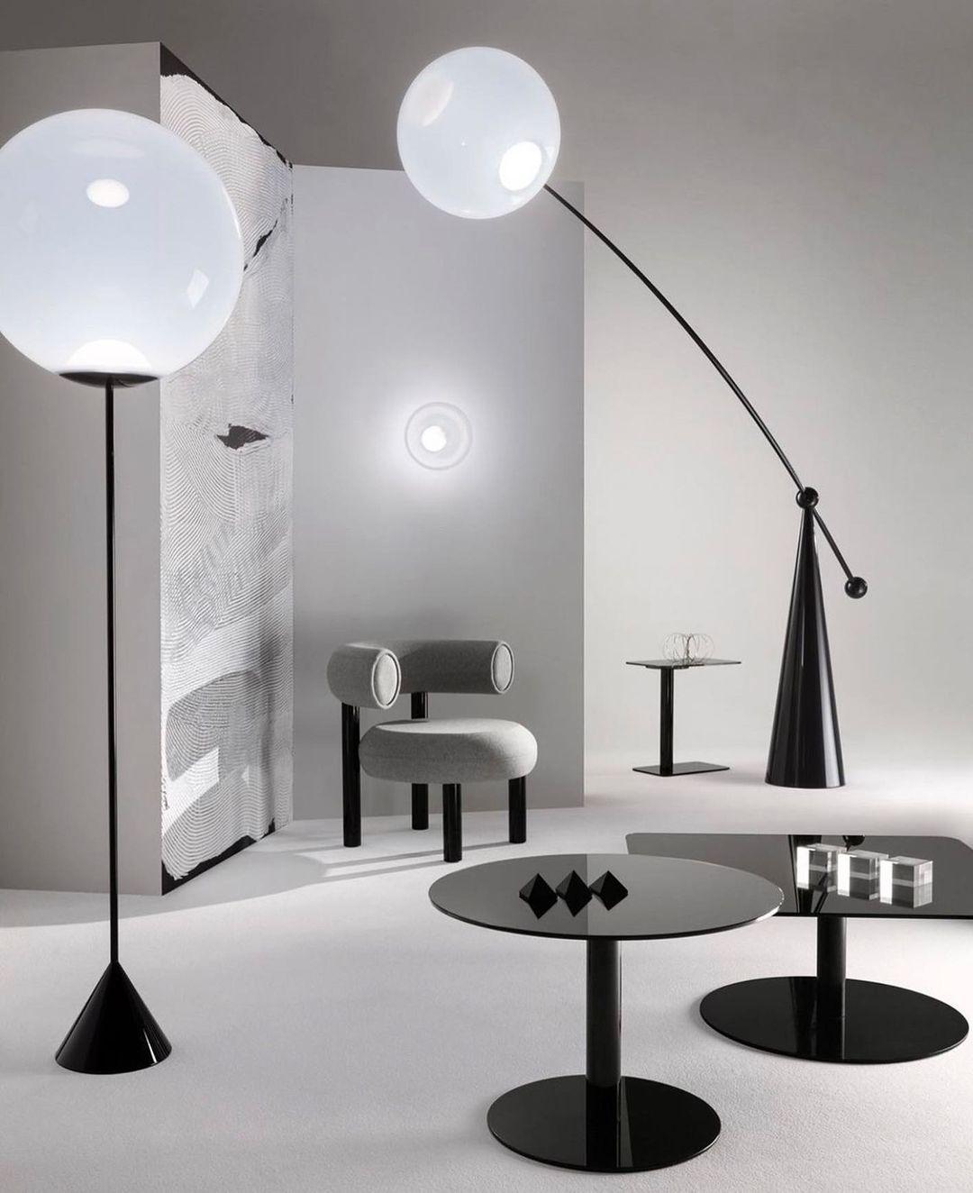 Opal Arc Floor Lamp - Blowlighting