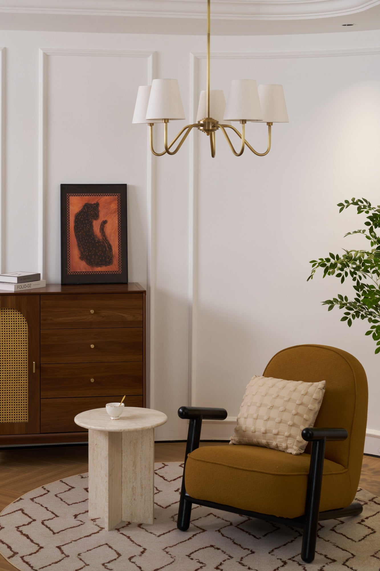 Opaluxe Brass Chandelier - Blowlighting
