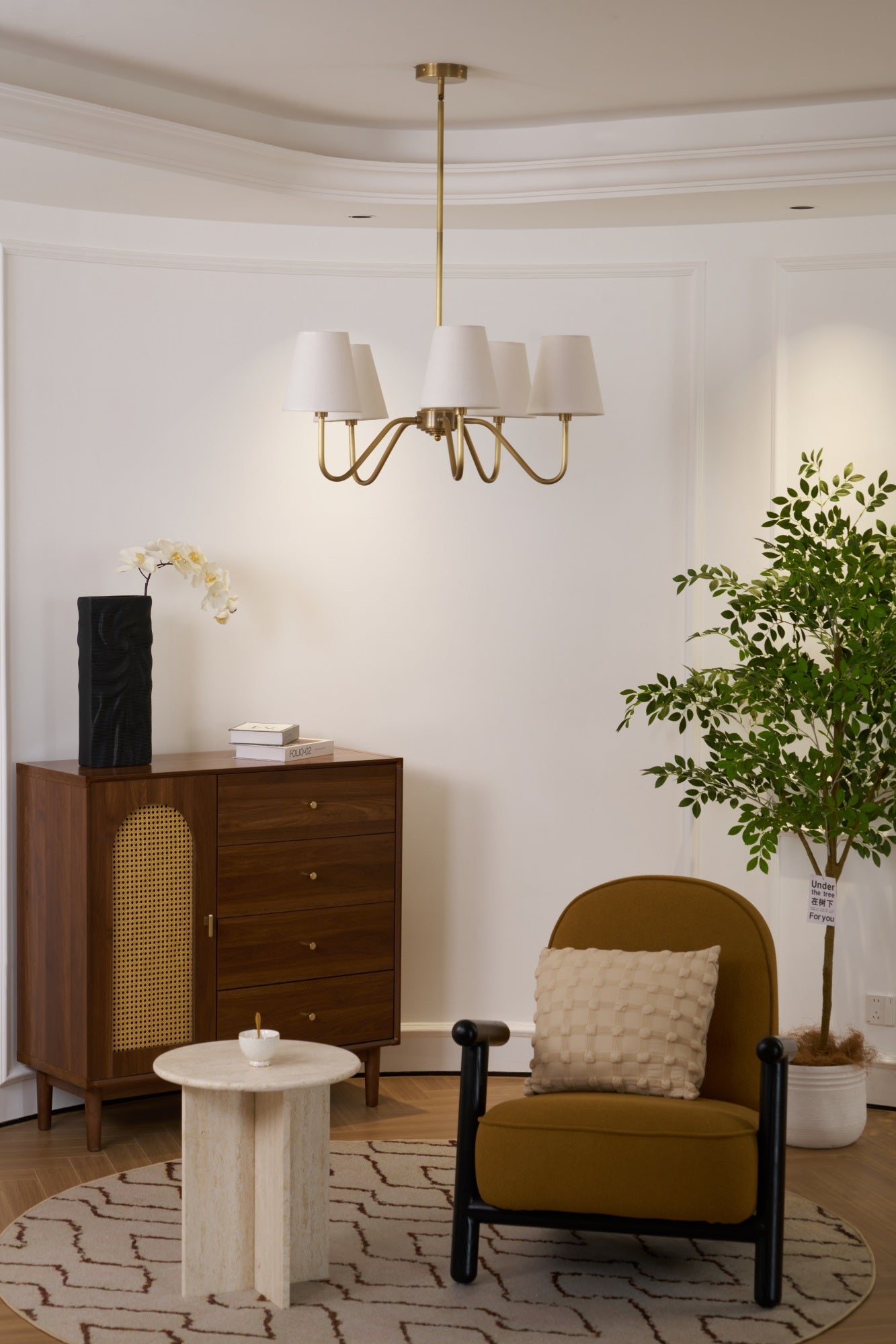 Opaluxe Brass Chandelier - Blowlighting