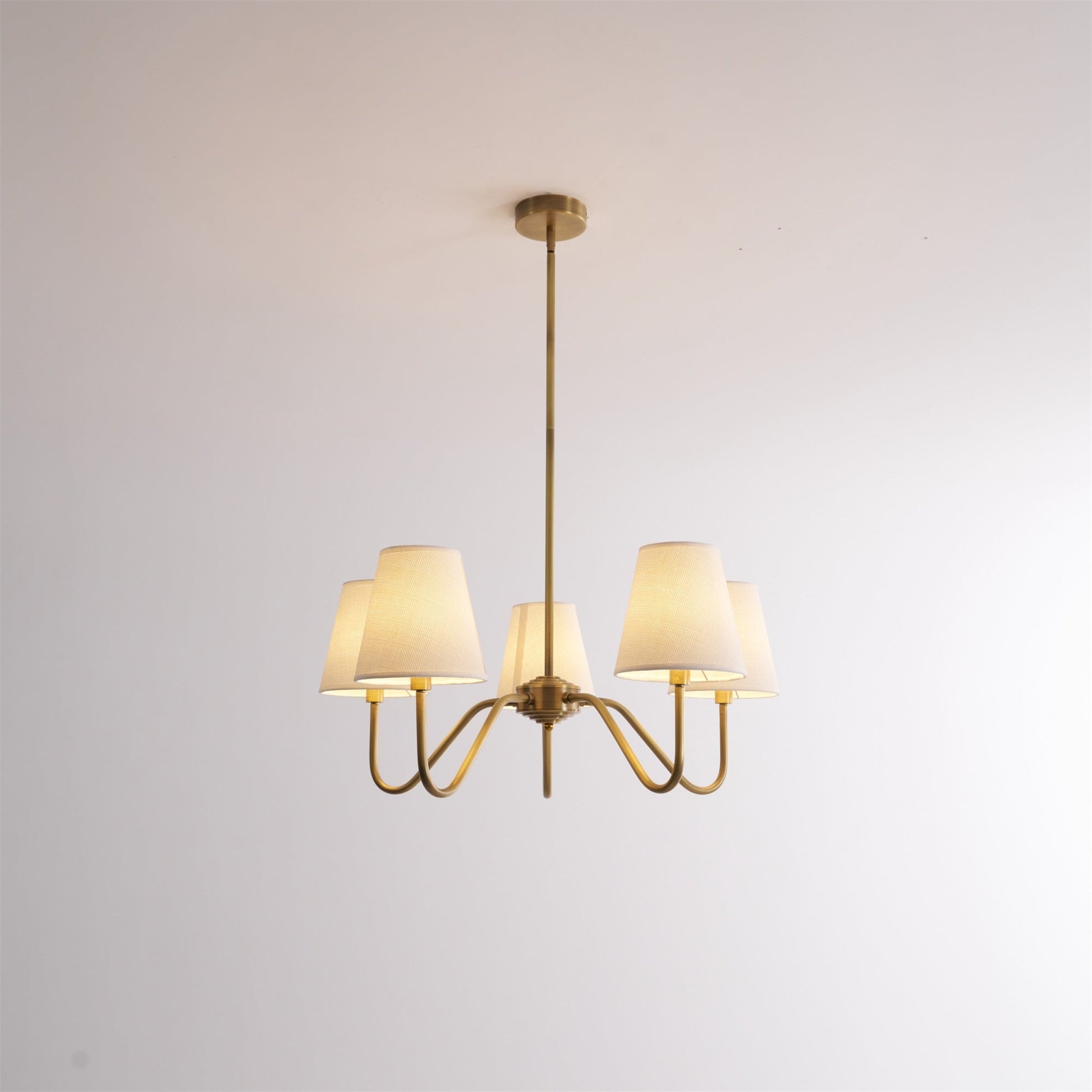 Opaluxe Brass Chandelier - Blowlighting