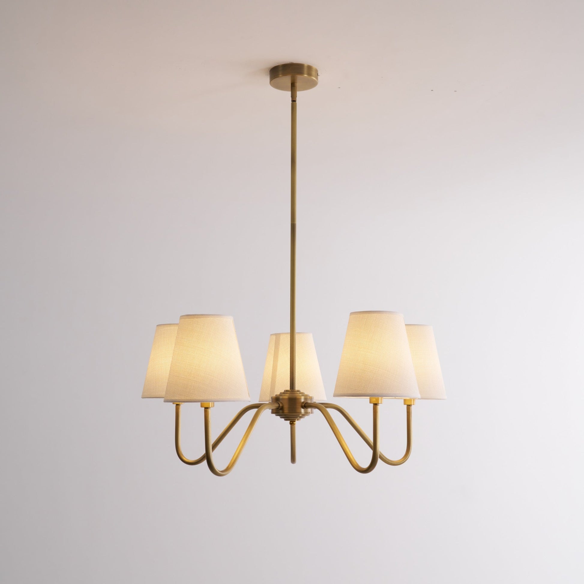 Opaluxe Brass Chandelier - Blowlighting