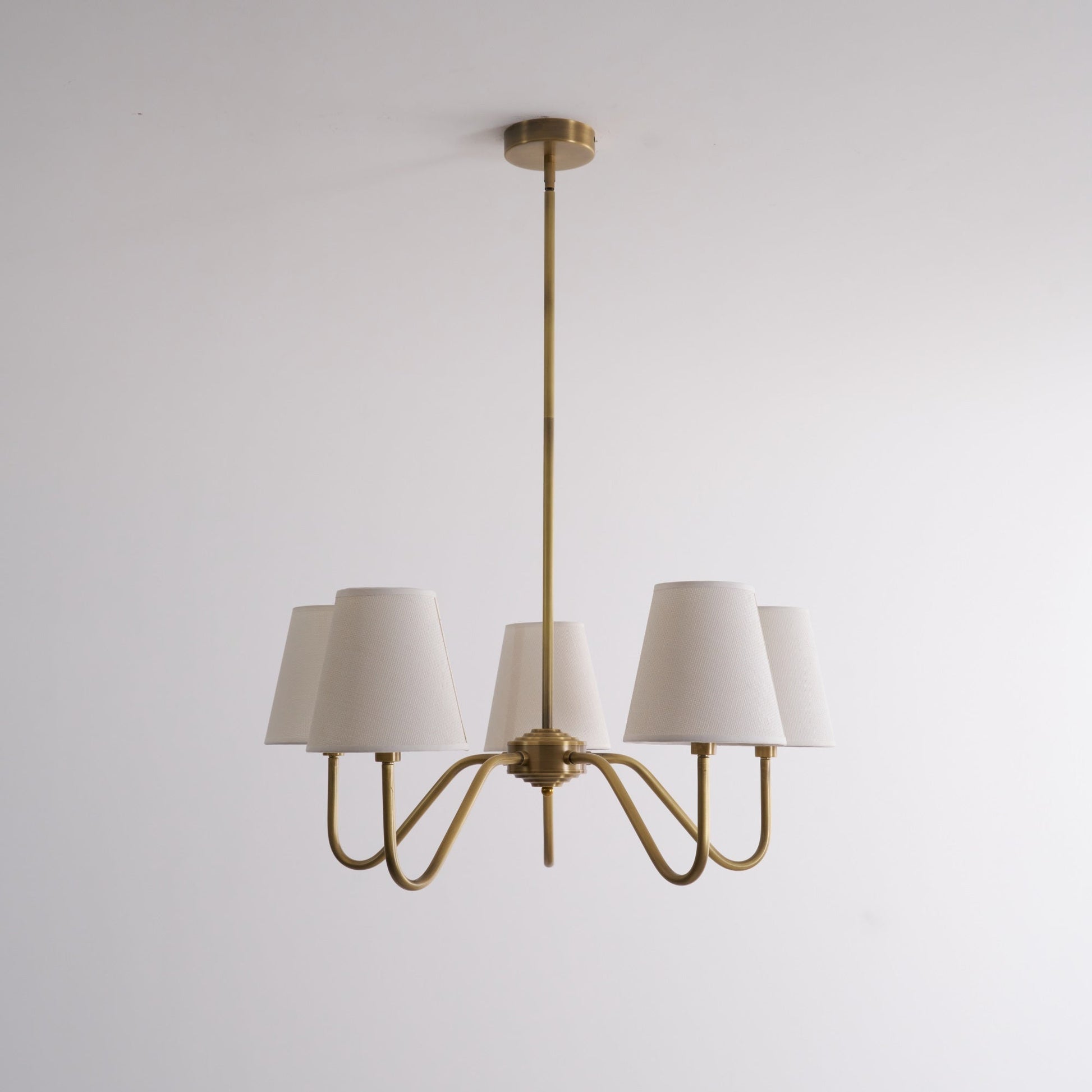 Opaluxe Brass Chandelier - Blowlighting