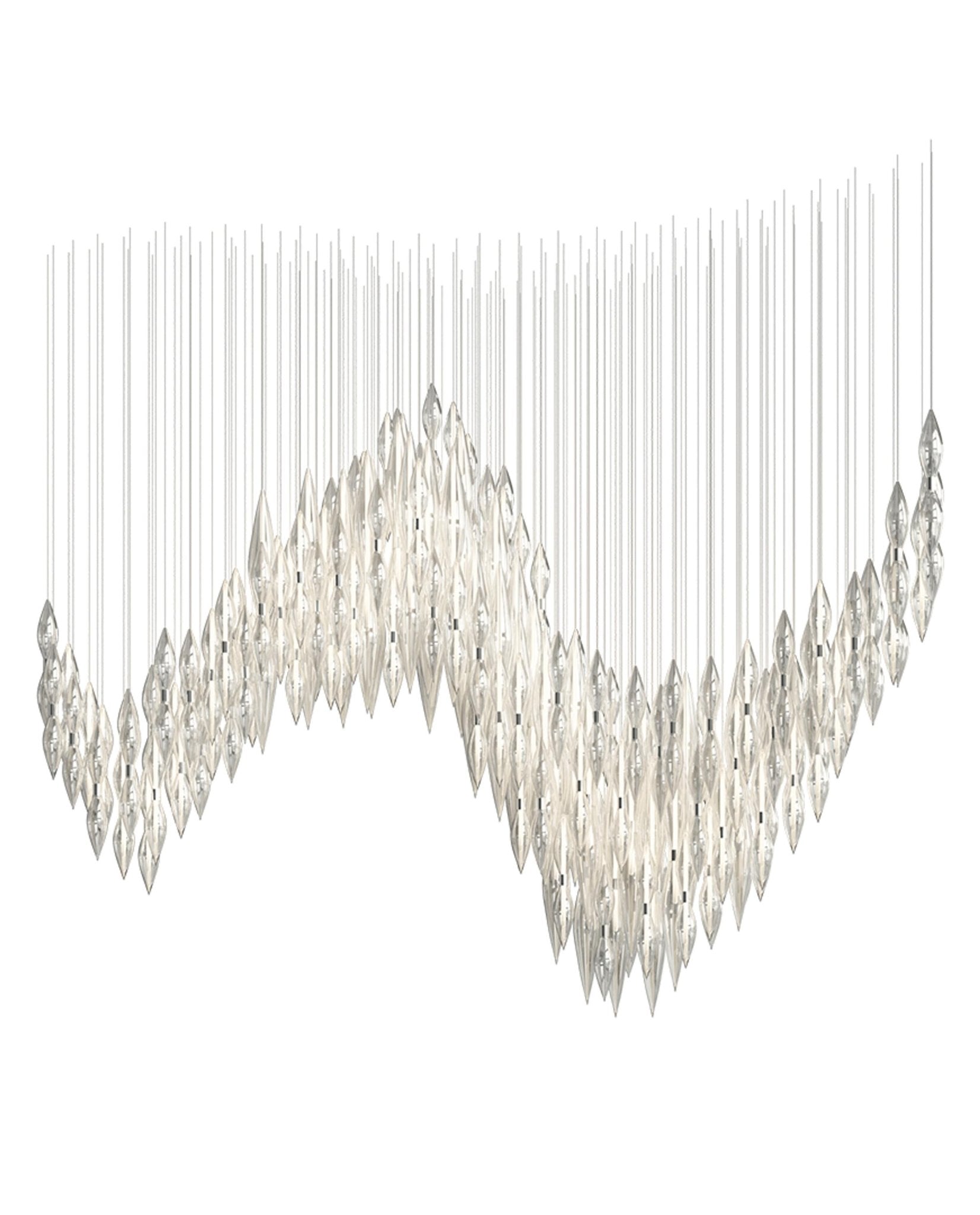 Oloren Prismatic Crystal Chandelier - Blowlighting