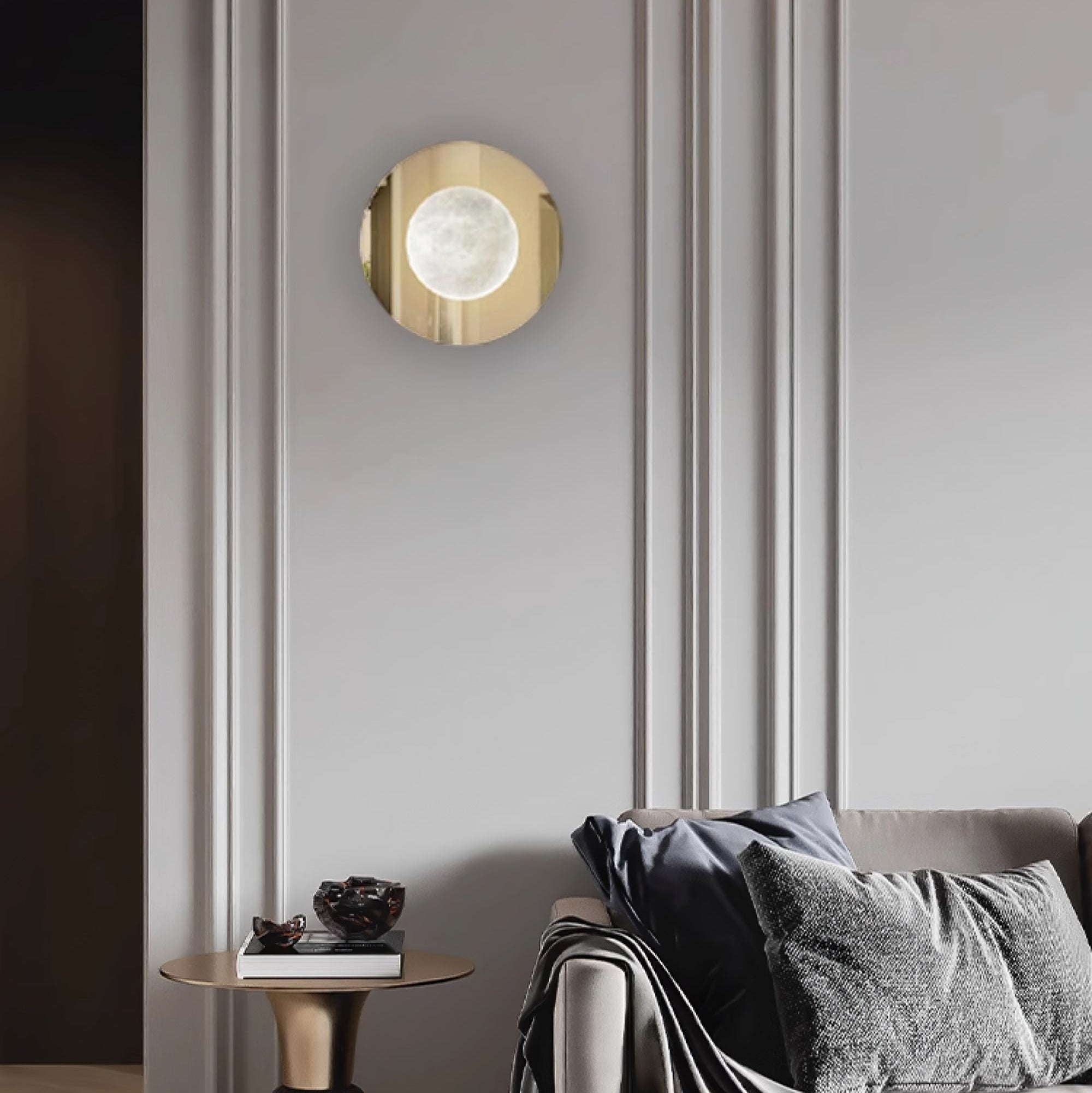 Lyra Modern Alabaster Wall Light - Blowlighting