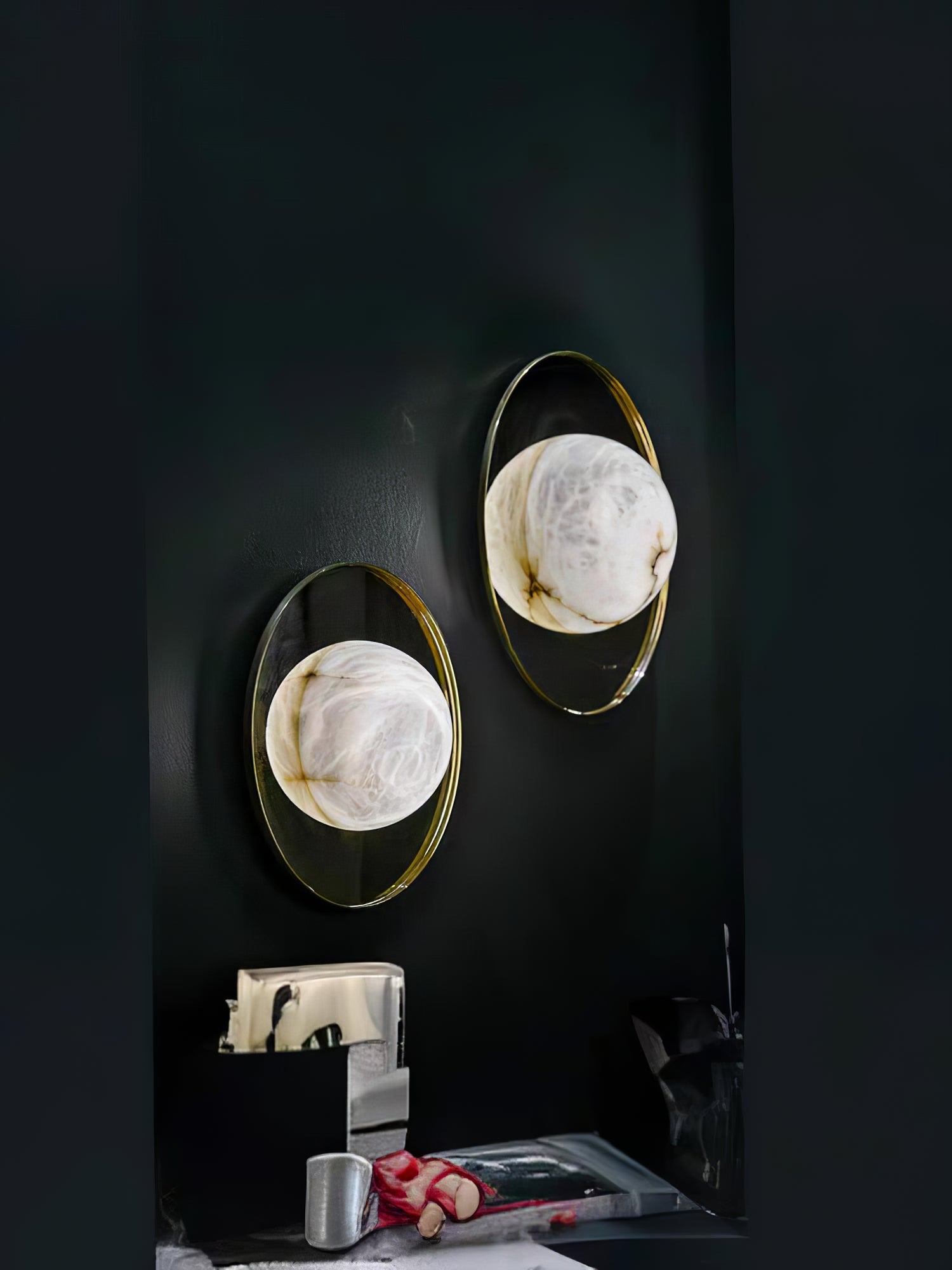 Lyra Modern Alabaster Wall Light - Blowlighting