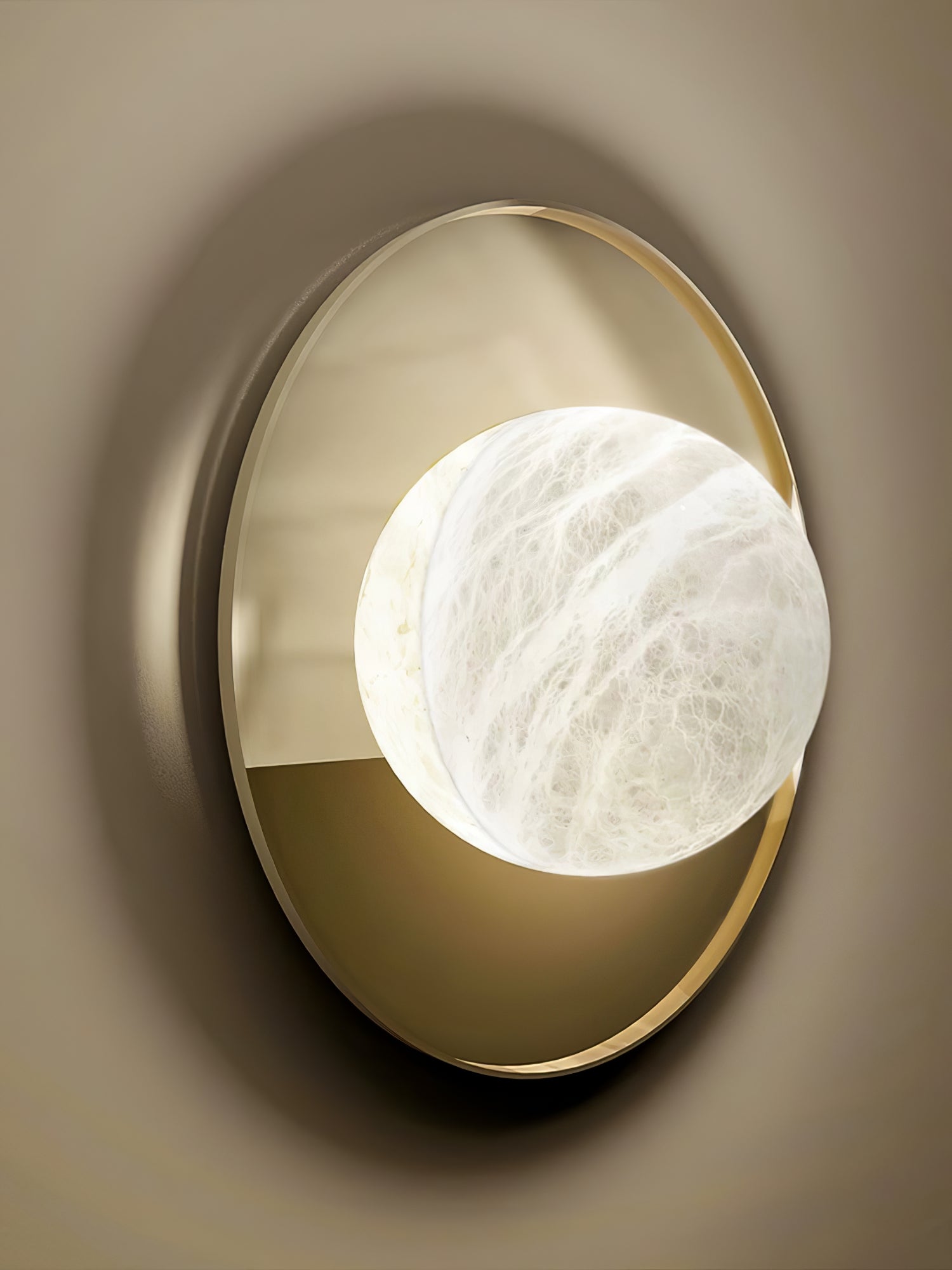 Lyra Modern Alabaster Wall Light - Blowlighting