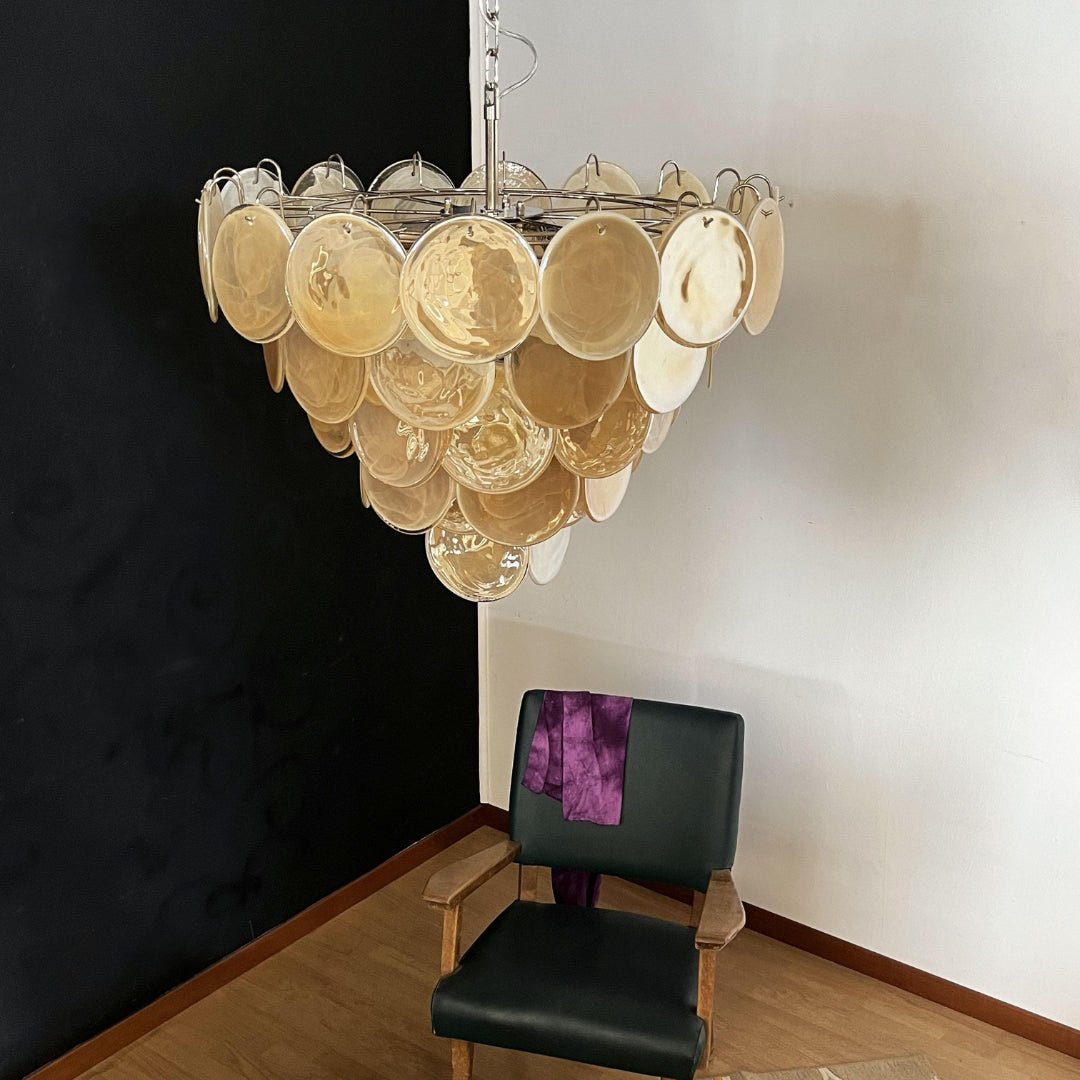 Aurora Chandelier Murano Glass Disc Classic - Blowlighting