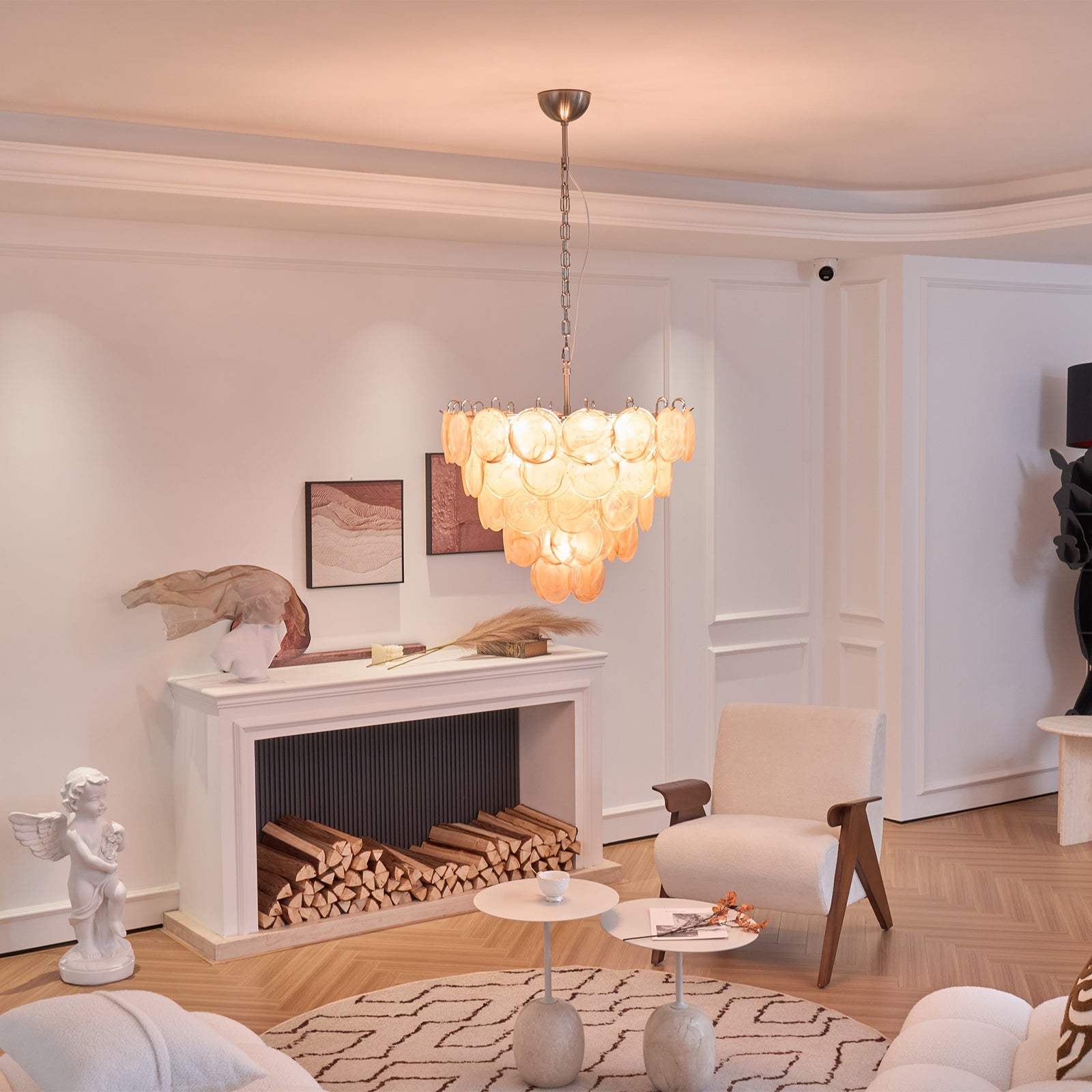 Aurora Chandelier Murano Glass Disc Classic - Blowlighting