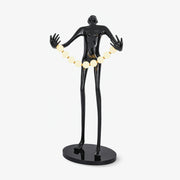 Orbit Beaded Sculptural Metal Floor Lamp - Blowlighting