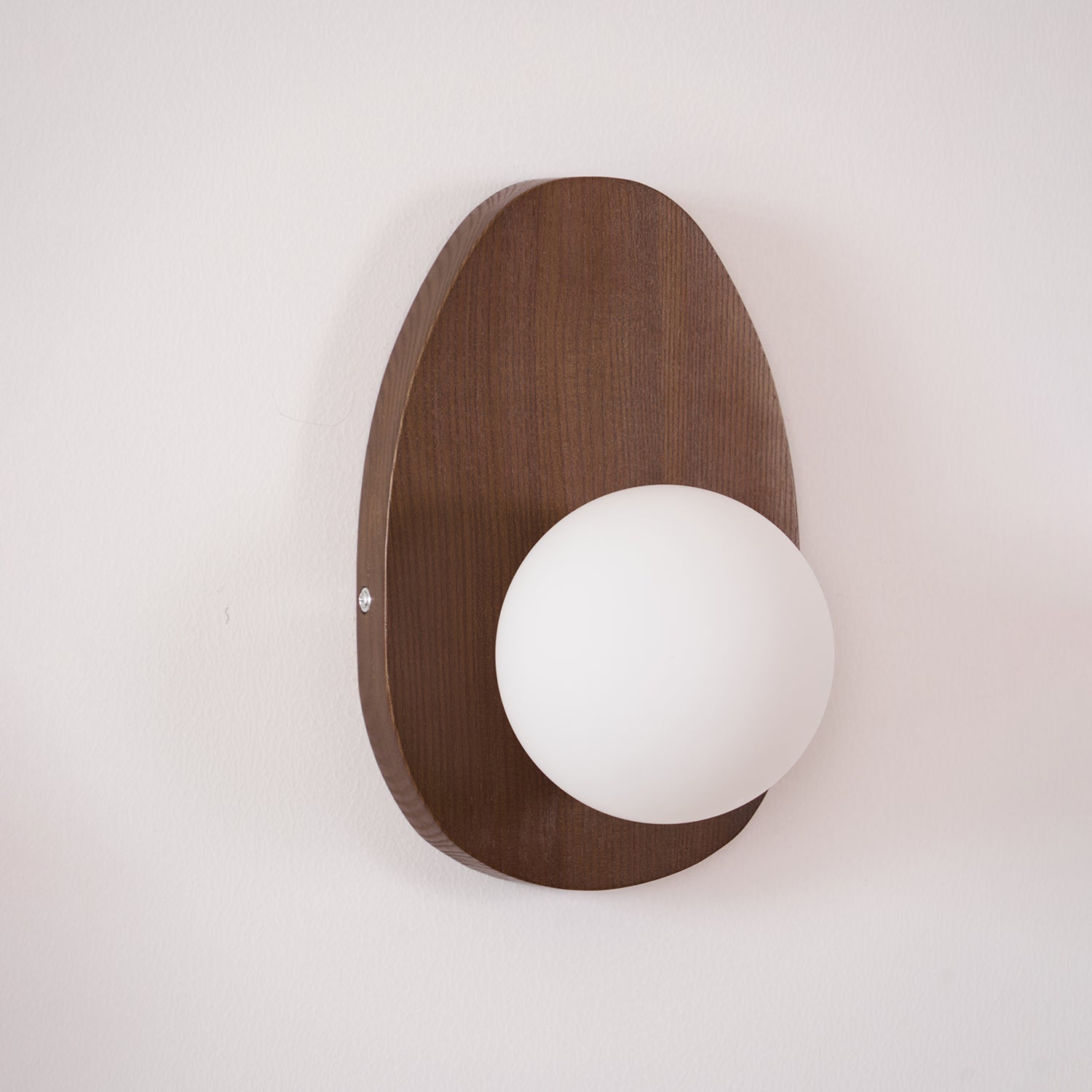 Orba Walnut Plug-in Wall Lamp - Blowlighting