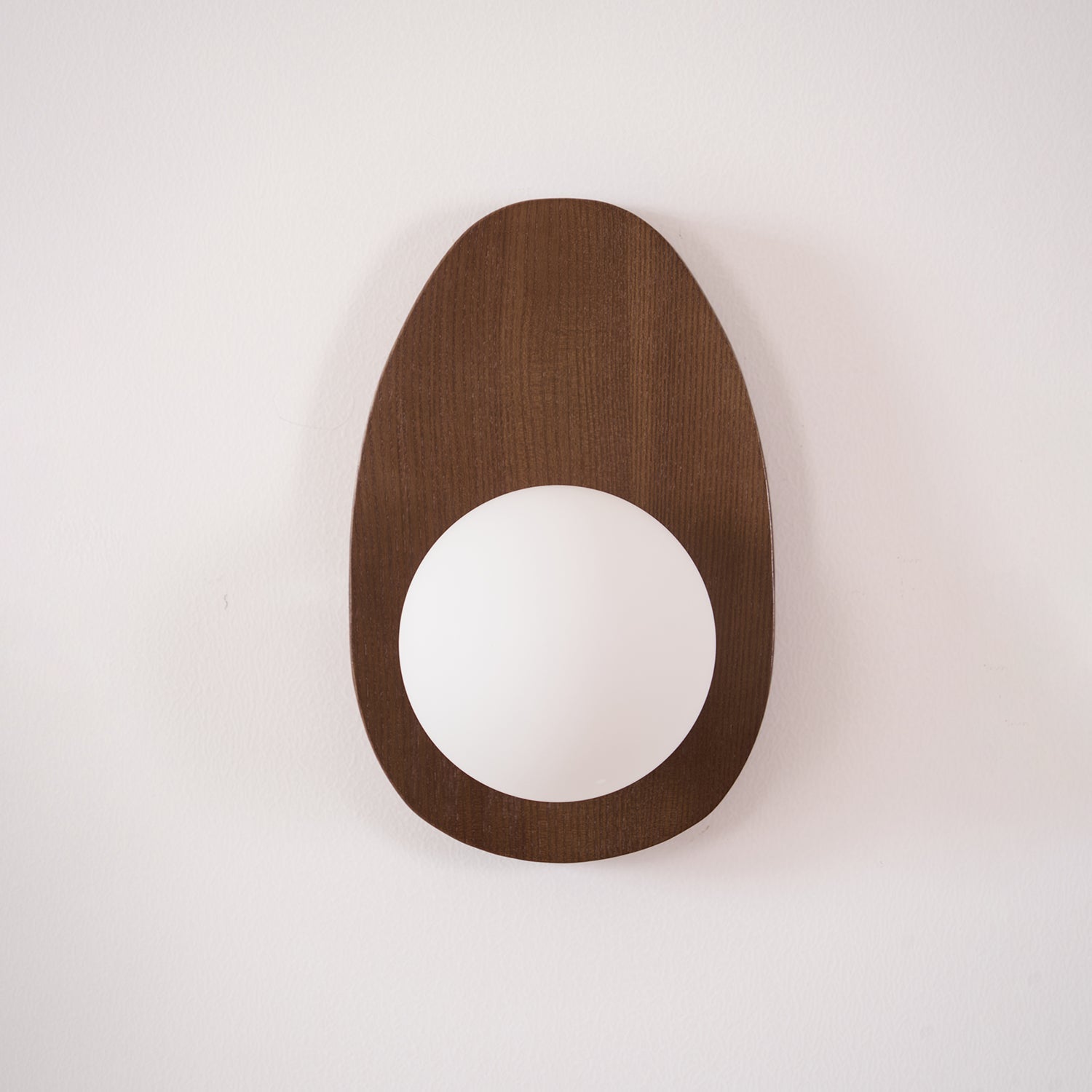 Orba Walnut Plug-in Wall Lamp - Blowlighting