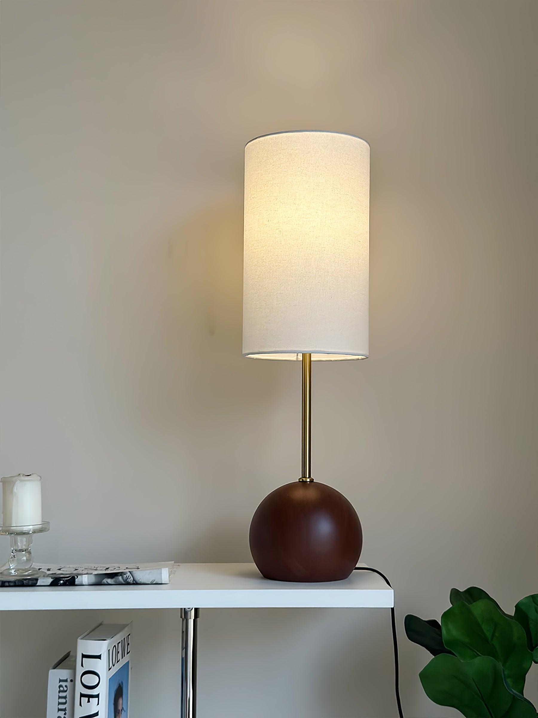 Orbis Wooden Sphere Table Lamp - Blowlighting