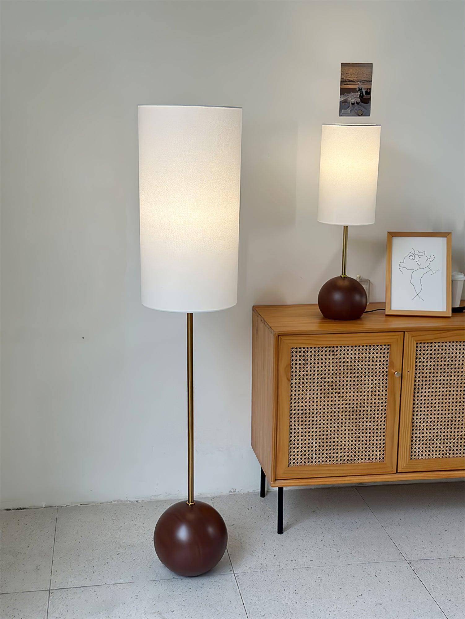 Orbis Wooden Sphere Table Lamp - Blowlighting