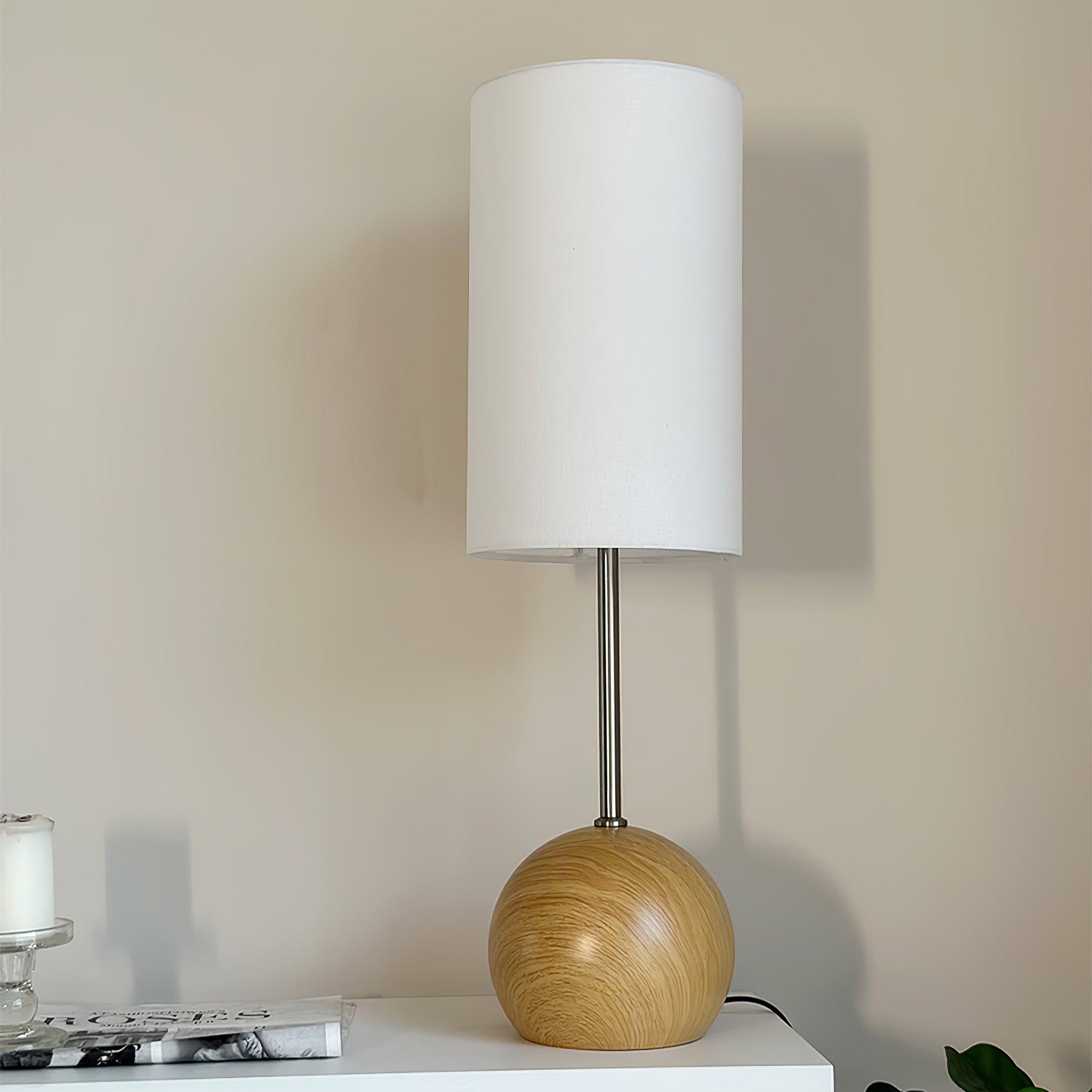 Orbis Wooden Sphere Table Lamp - Blowlighting