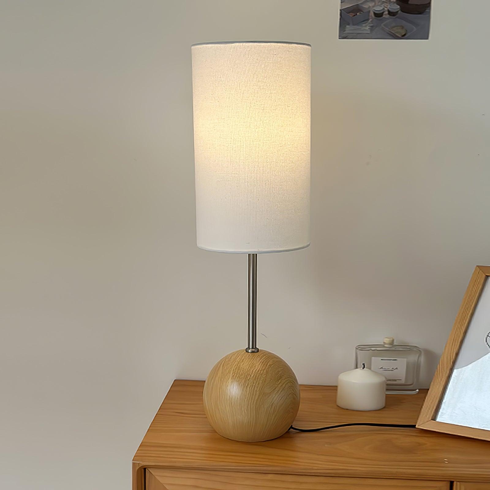 Orbis Wooden Sphere Table Lamp - Blowlighting