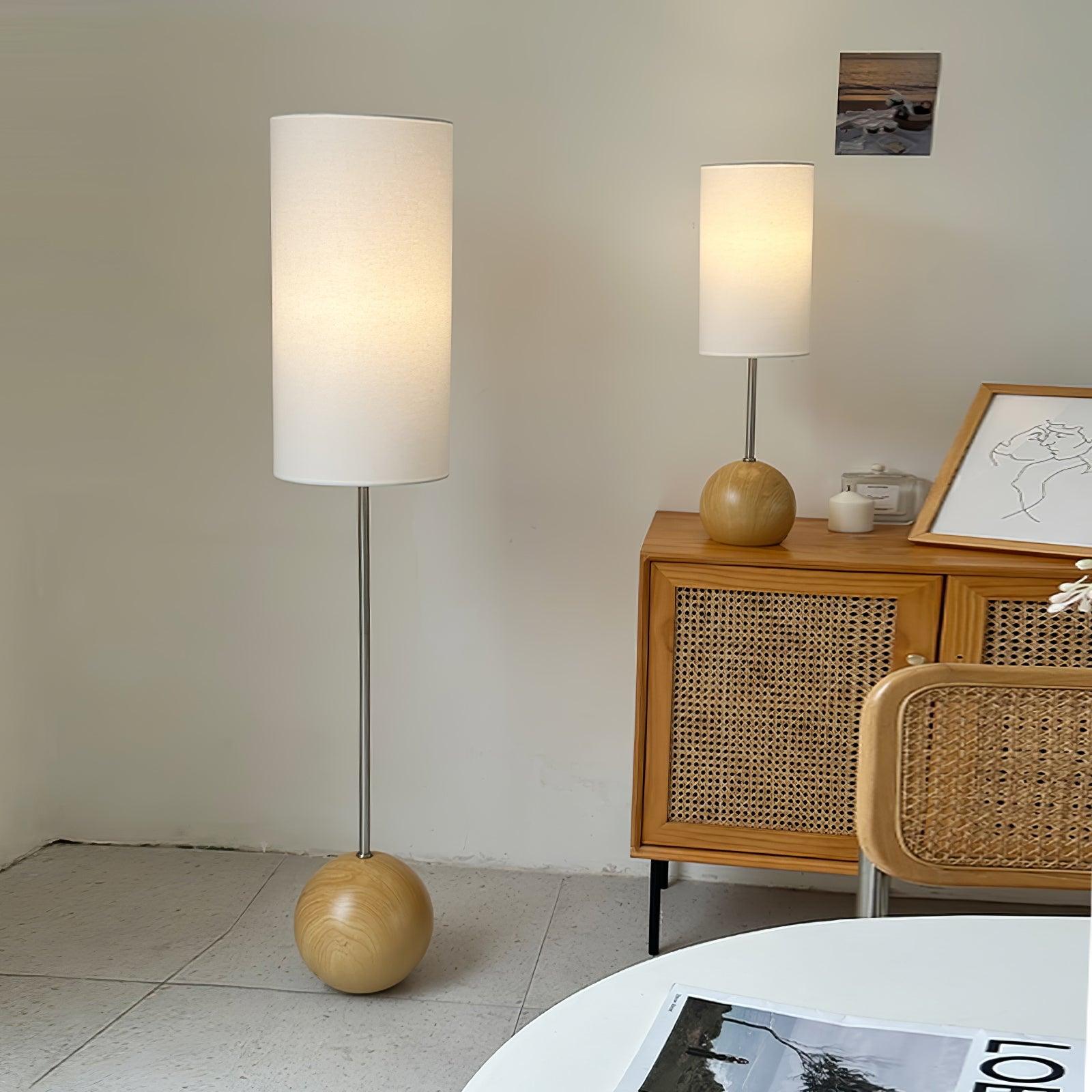 Orbis Wooden Sphere Table Lamp - Blowlighting