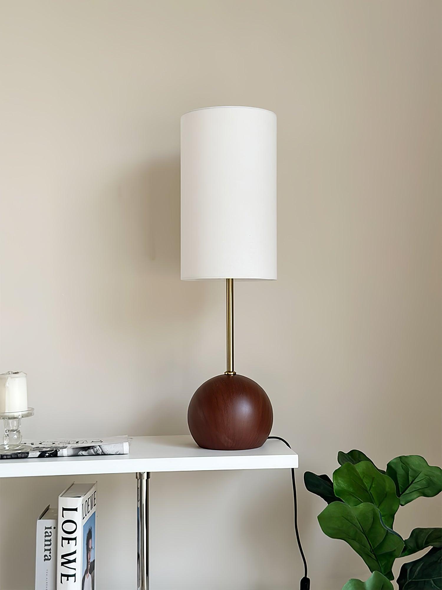 Orbis Wooden Sphere Table Lamp - Blowlighting