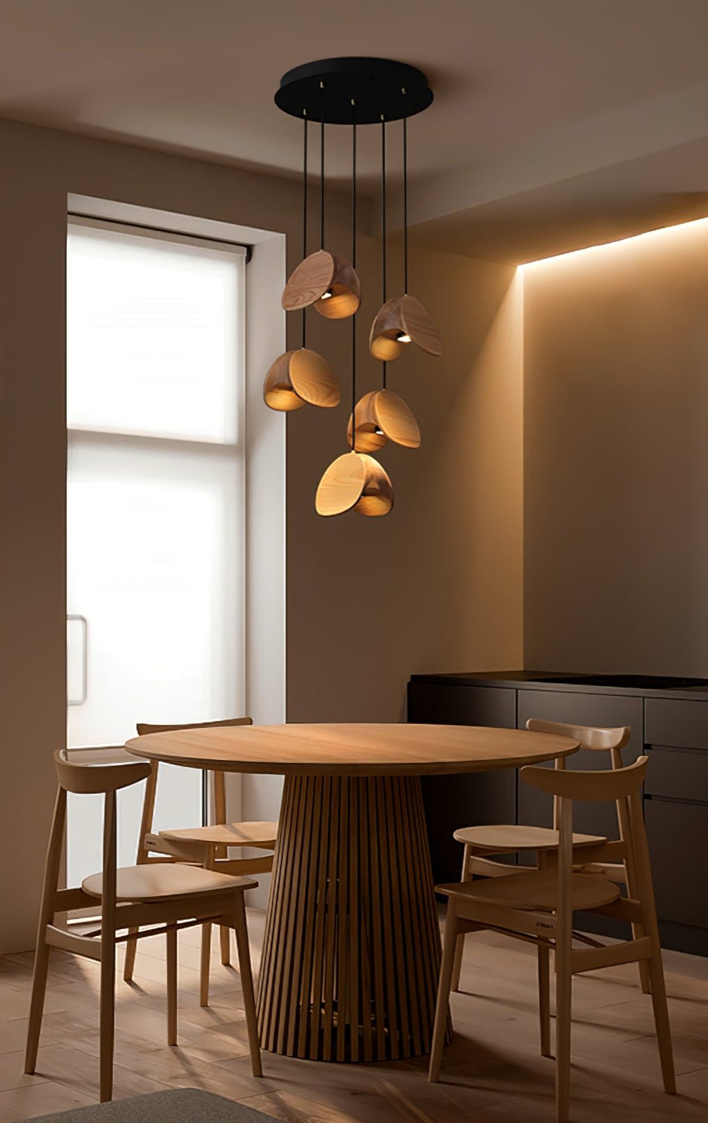 Tavro Minimalist Wood Pendant Light - Blowlighting