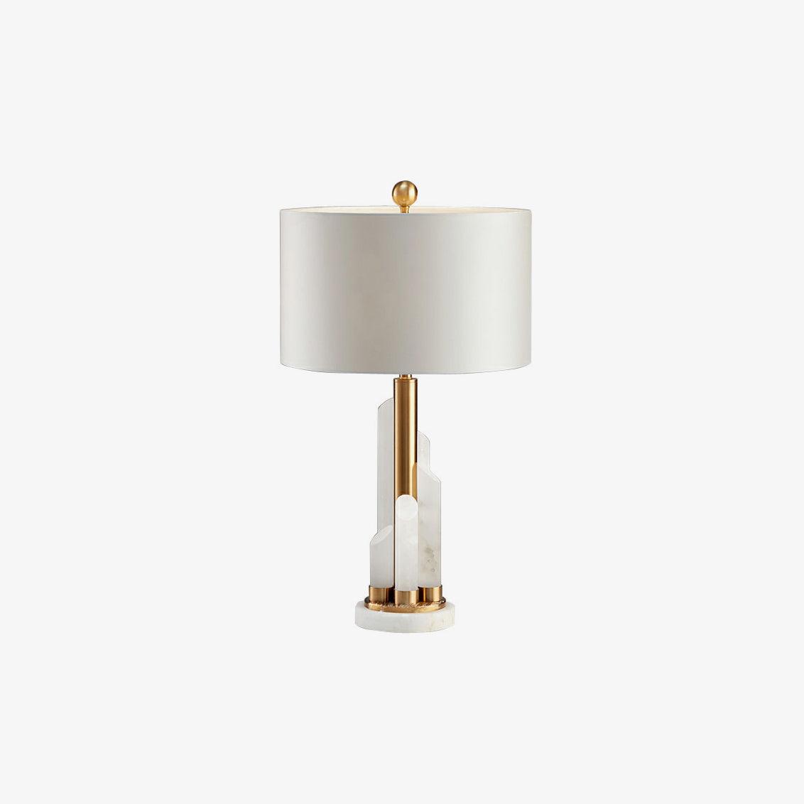 Olvenor Cylindrical Alabaster Table Lamp - Blowlighting