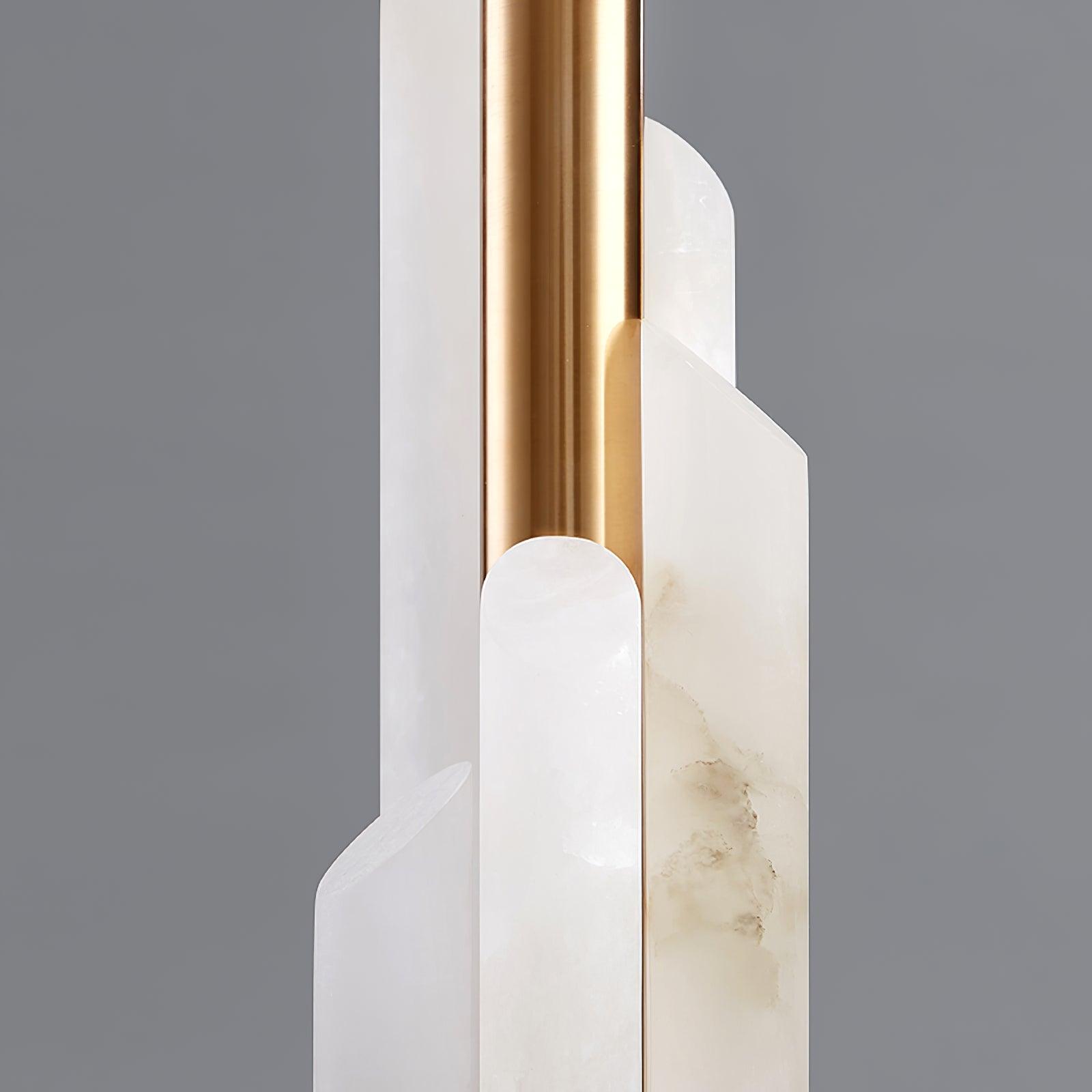 Olvenor Cylindrical Alabaster Table Lamp - Blowlighting