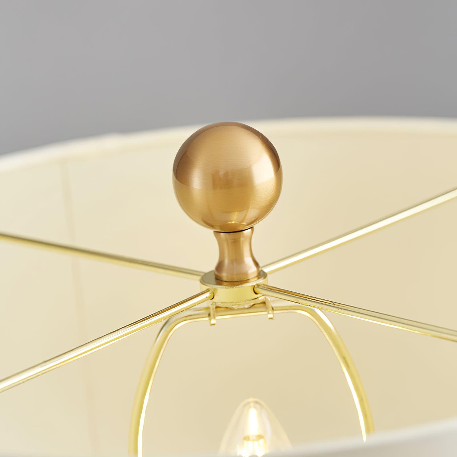 Olvenor Cylindrical Alabaster Table Lamp - Blowlighting