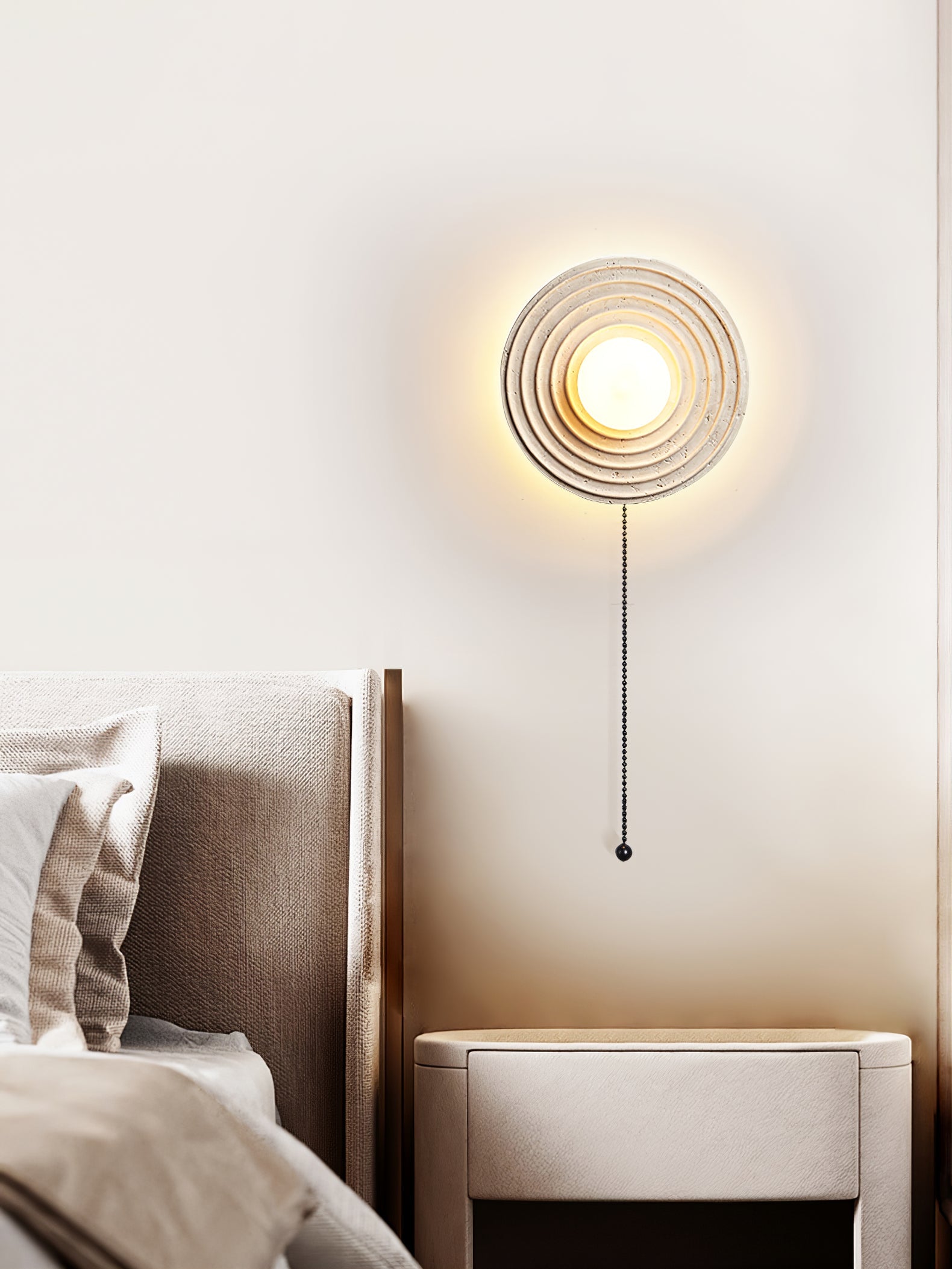 Zelirara Concentric Travertine Wall Light - Blowlighting