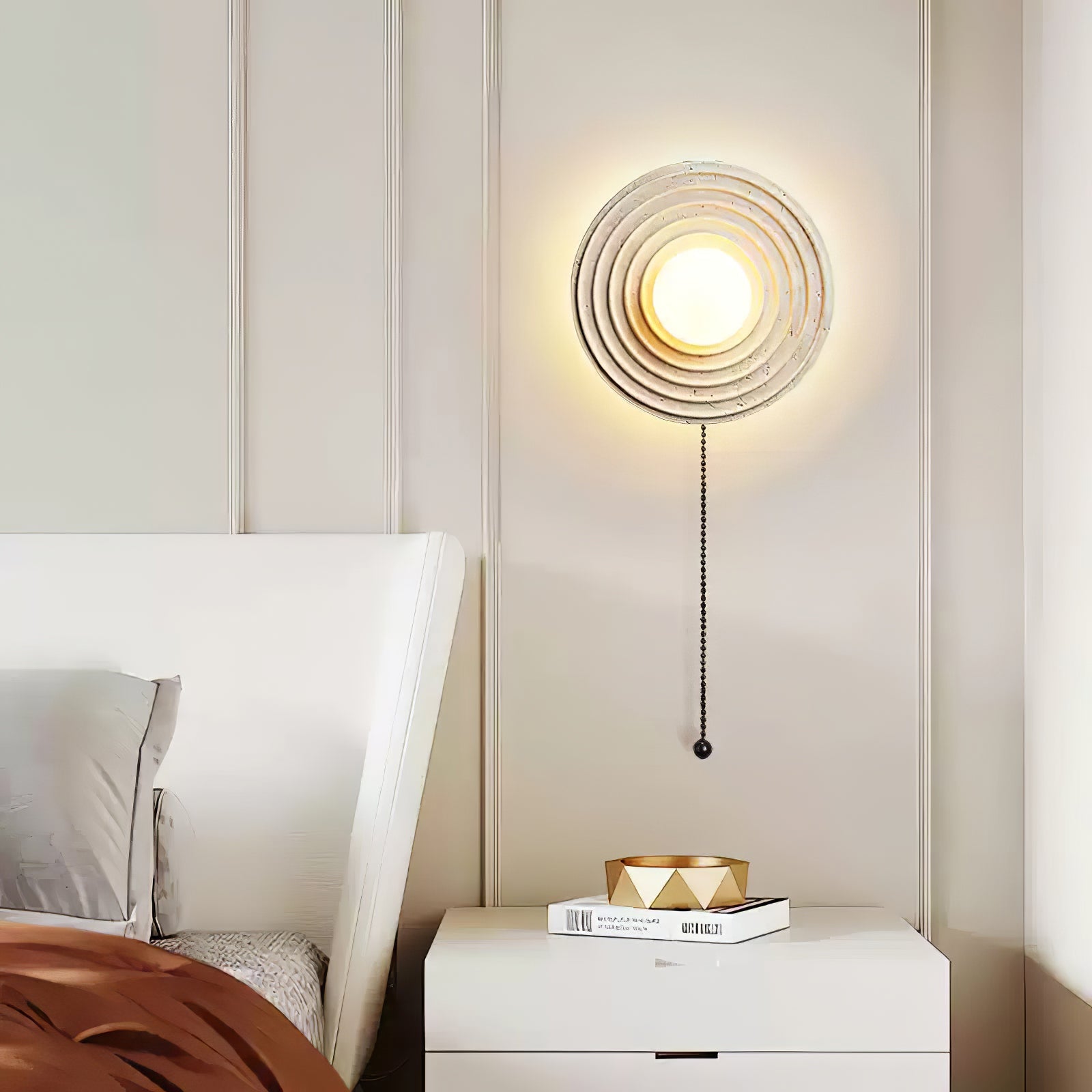 Zelirara Concentric Travertine Wall Light - Blowlighting