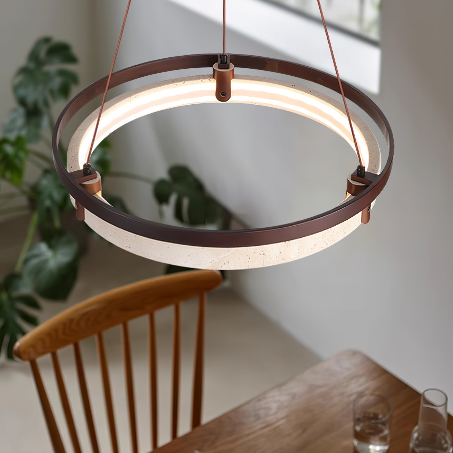 Veraearae Travertine Pendant Light - Blowlighting