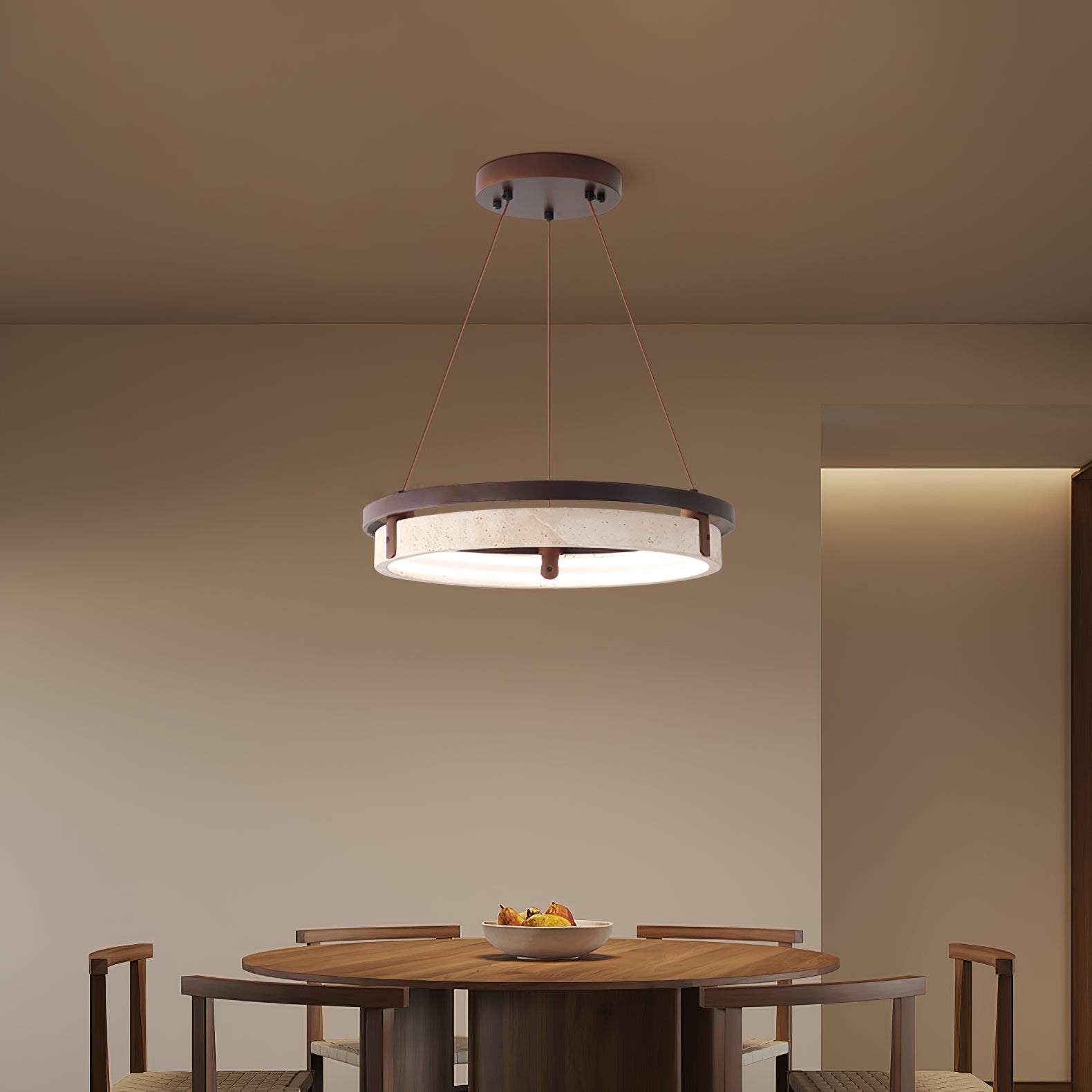 Veraearae Travertine Pendant Light - Blowlighting