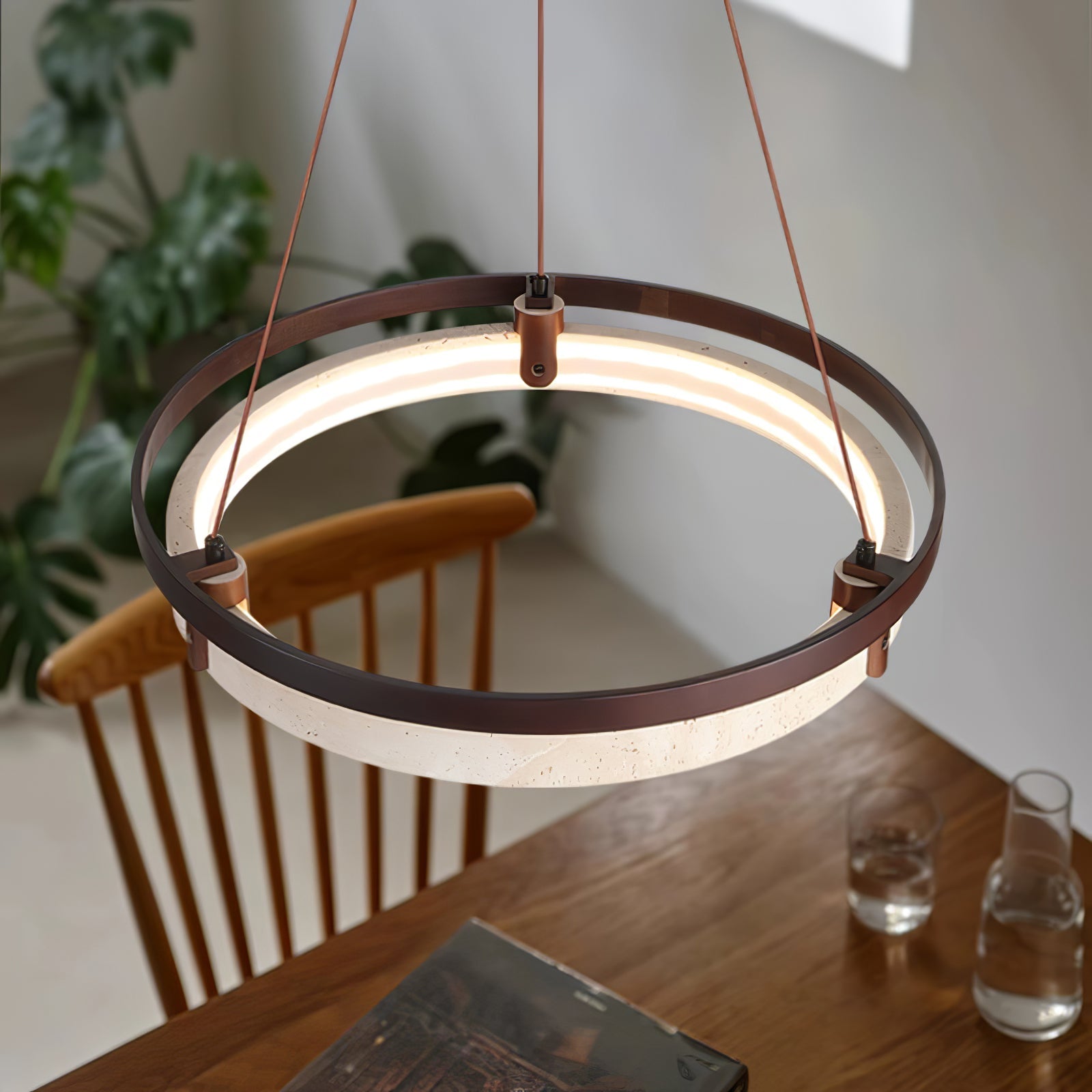 Veraearae Travertine Pendant Light - Blowlighting