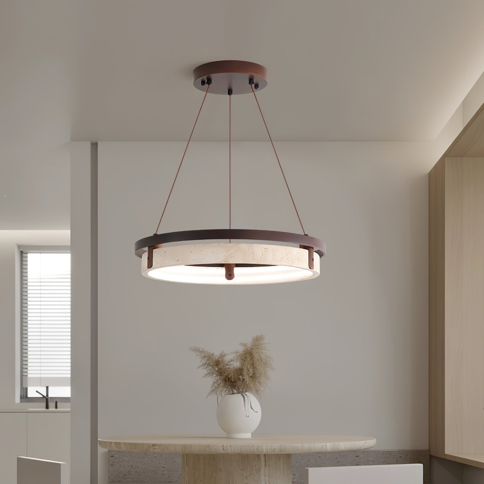 Veraearae Travertine Pendant Light - Blowlighting