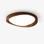 Walnut Curved Edge Ceiling Light - Blowlighting