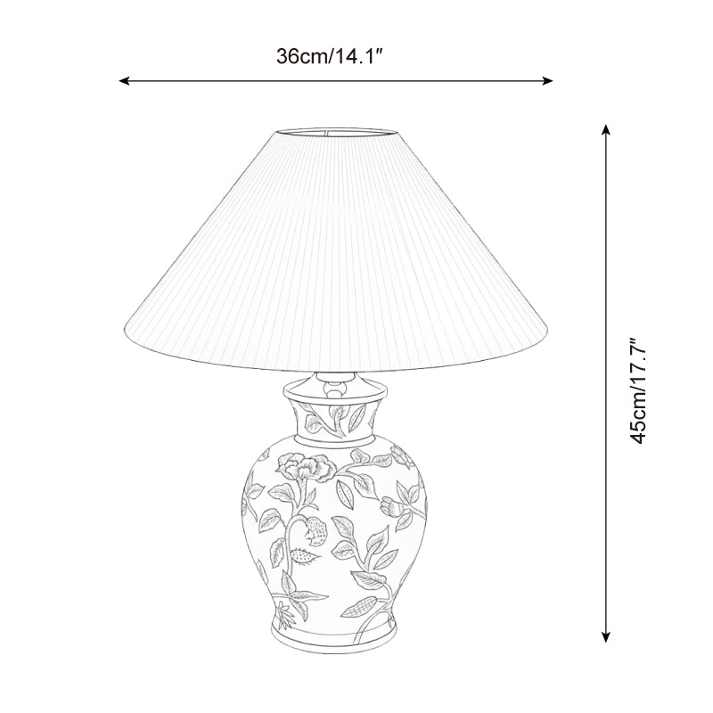 Orchid Vintage Ceramics Mist Table Light