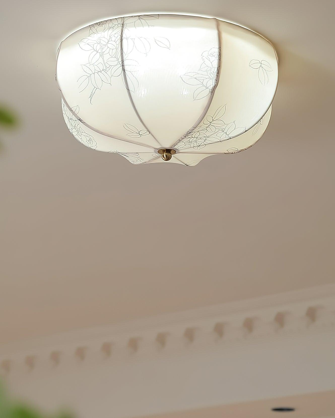 Orchid Fabric Ceiling Lamp - Blowlighting