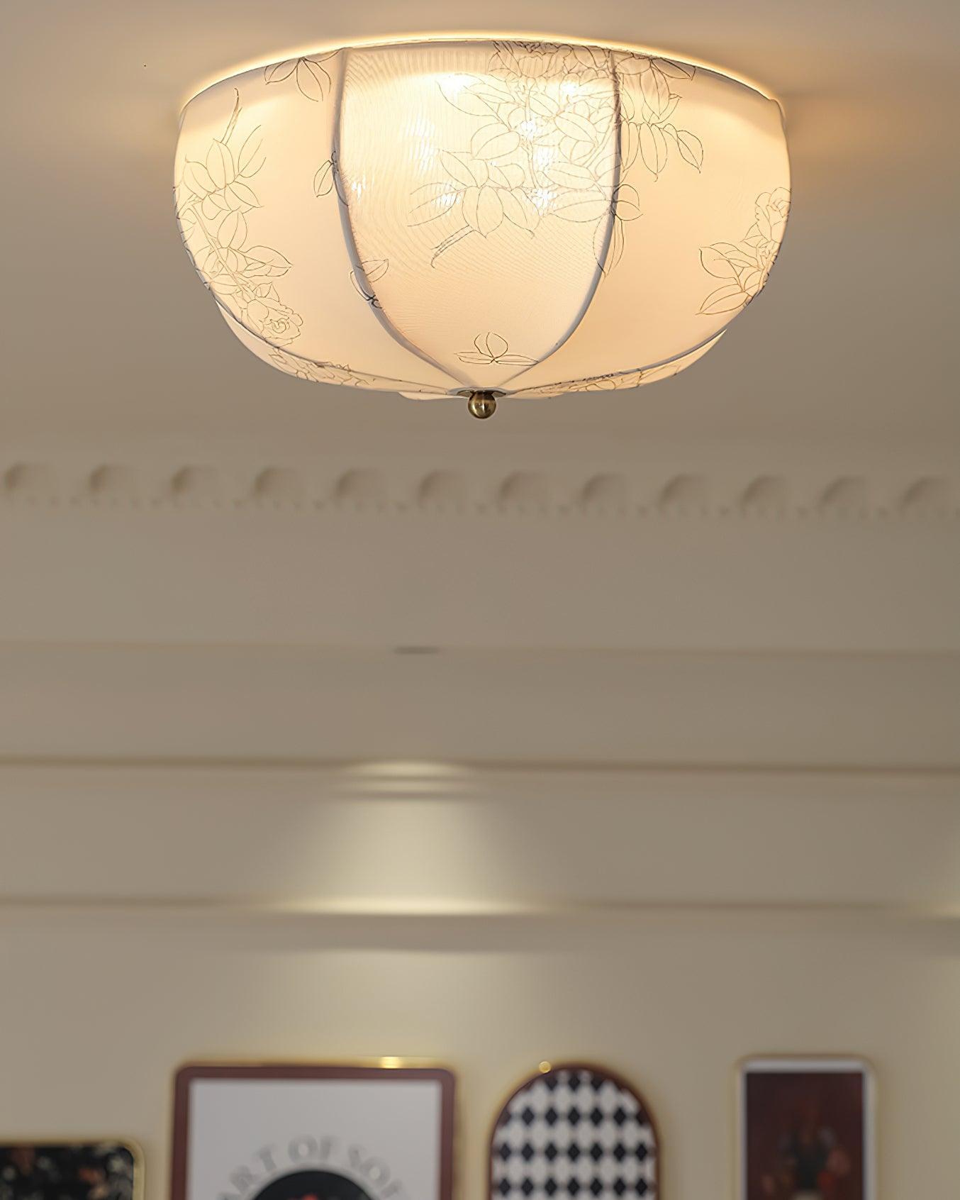 Orchid Fabric Ceiling Lamp - Blowlighting