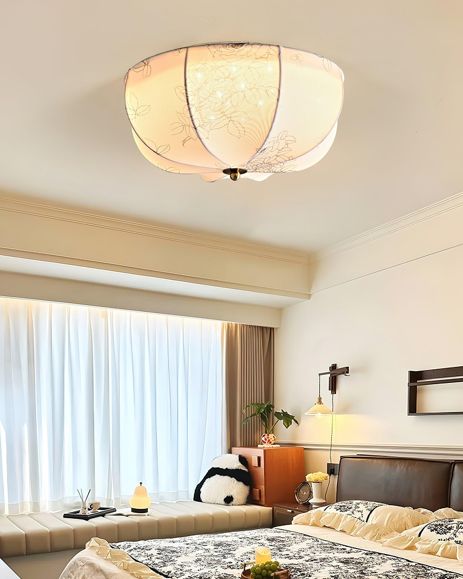 Orchid Fabric Ceiling Lamp - Blowlighting
