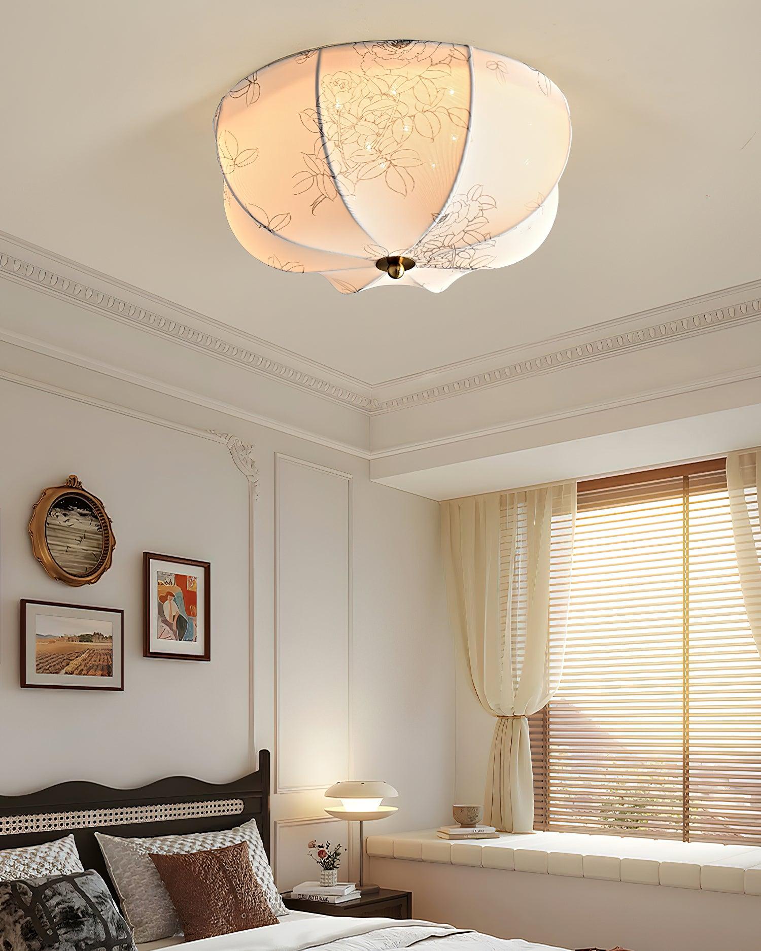 Orchid Fabric Ceiling Lamp - Blowlighting