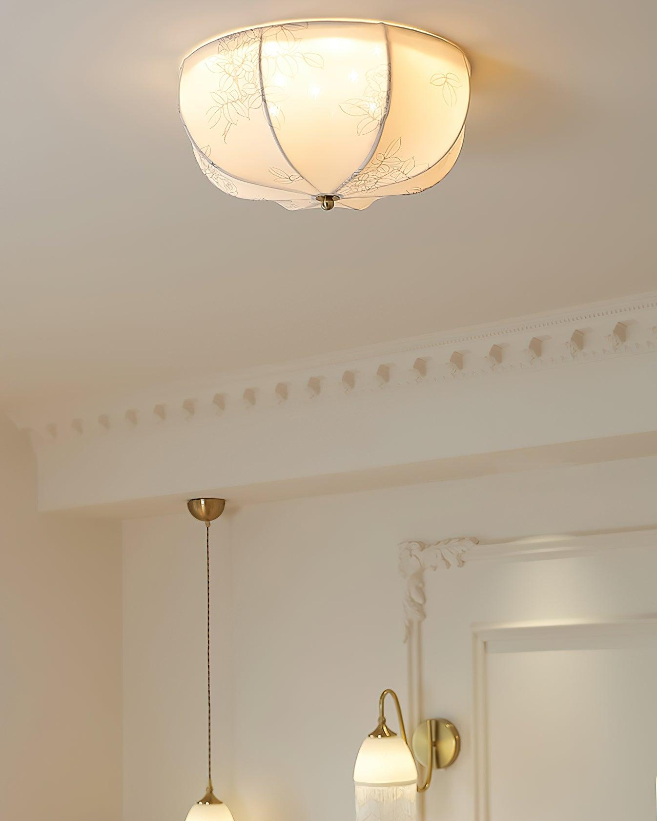 Orchid Fabric Ceiling Lamp - Blowlighting