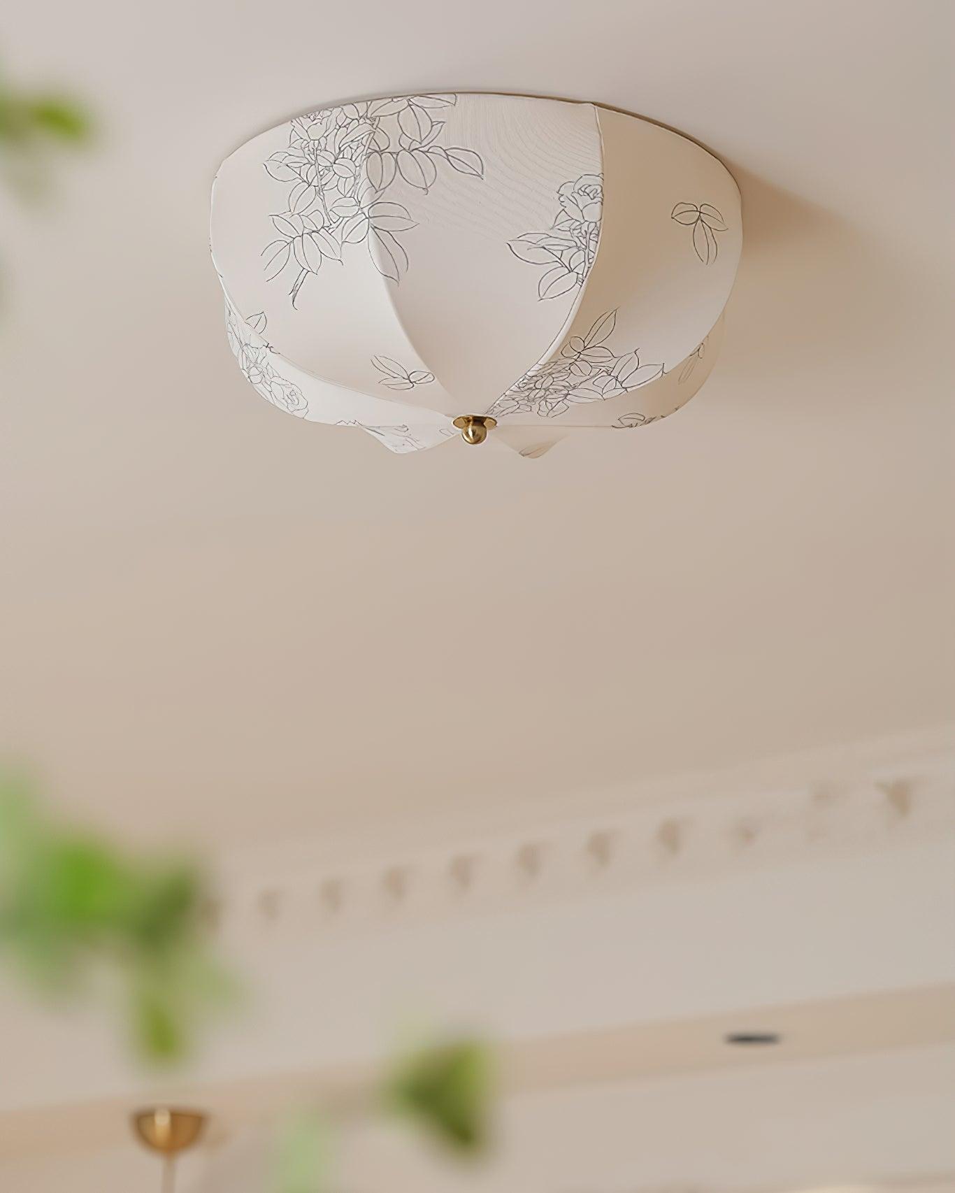 Orchid Fabric Ceiling Lamp - Blowlighting