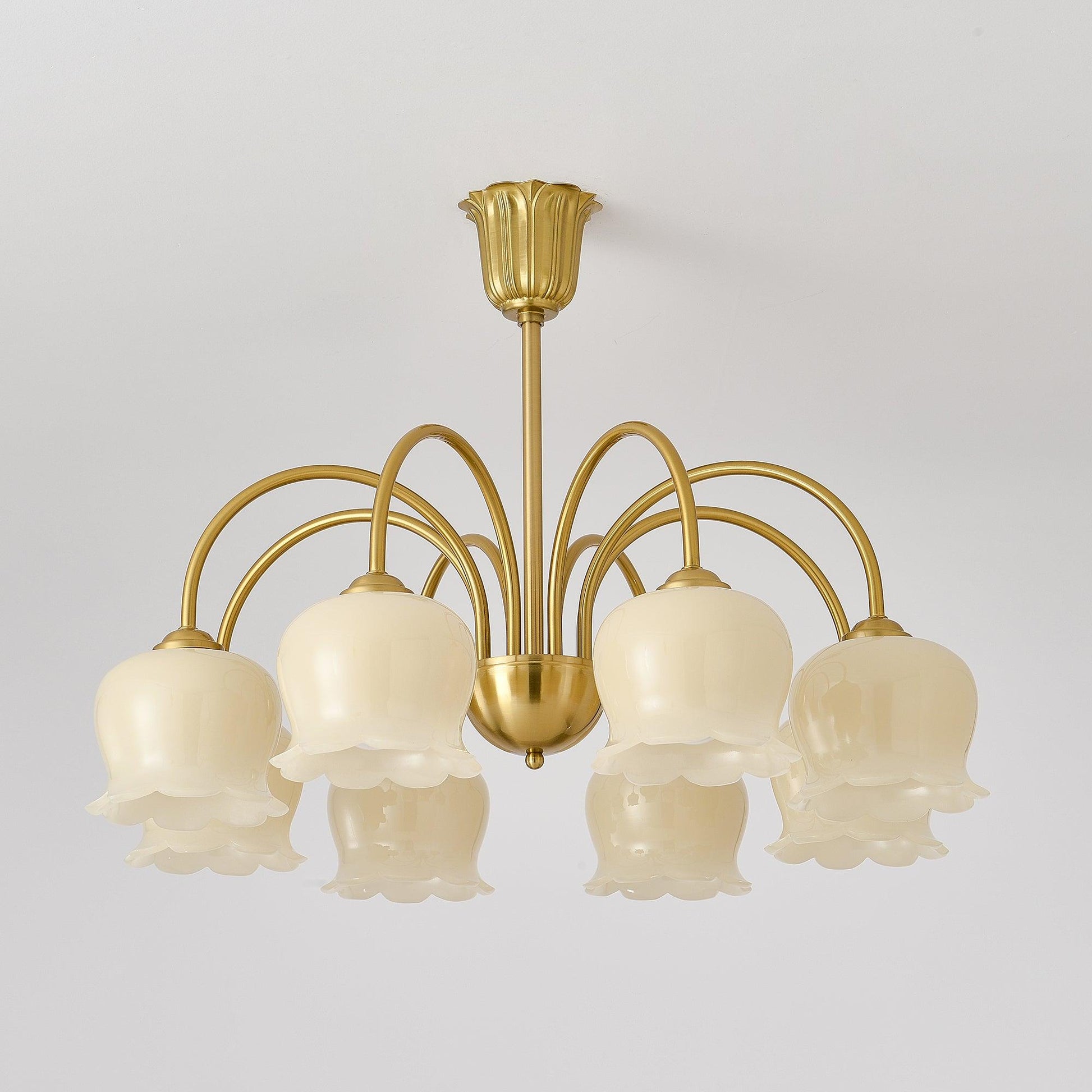 Orchids Brass Chandelier - Blowlighting
