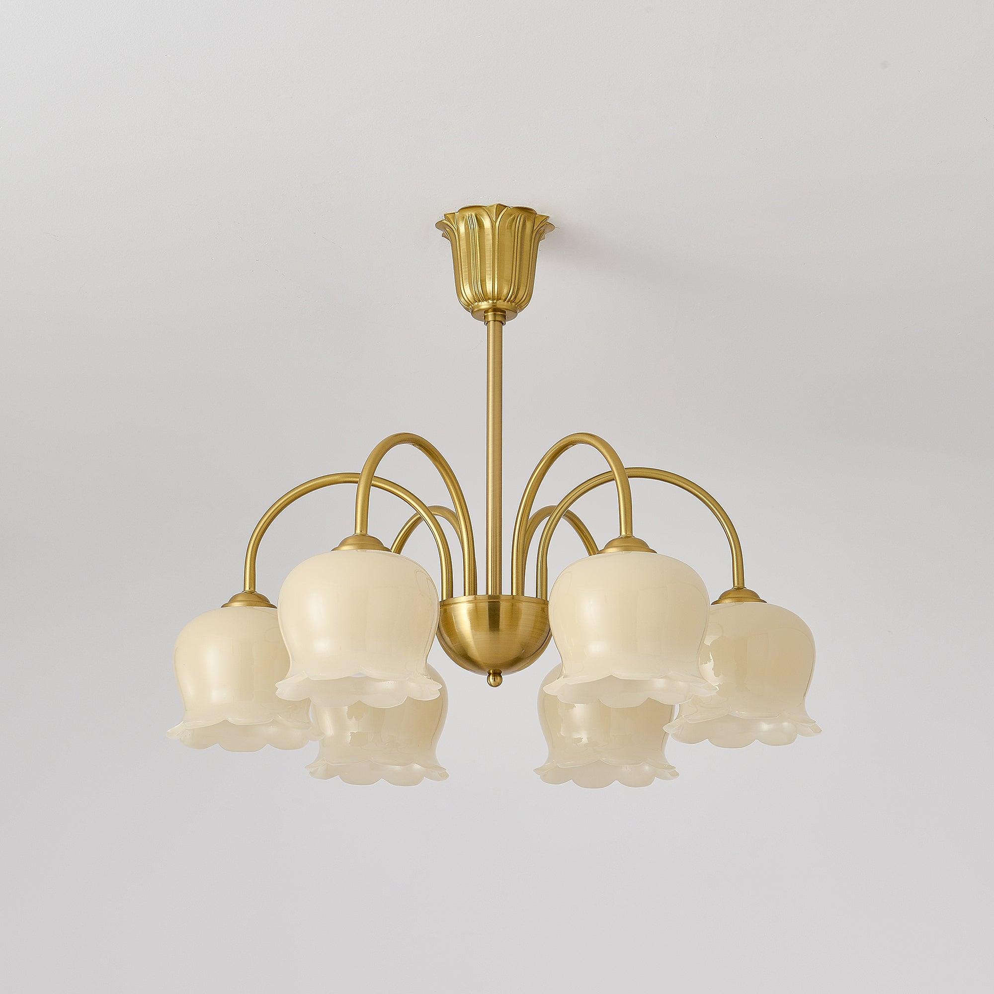 Orchids Brass Chandelier - Blowlighting