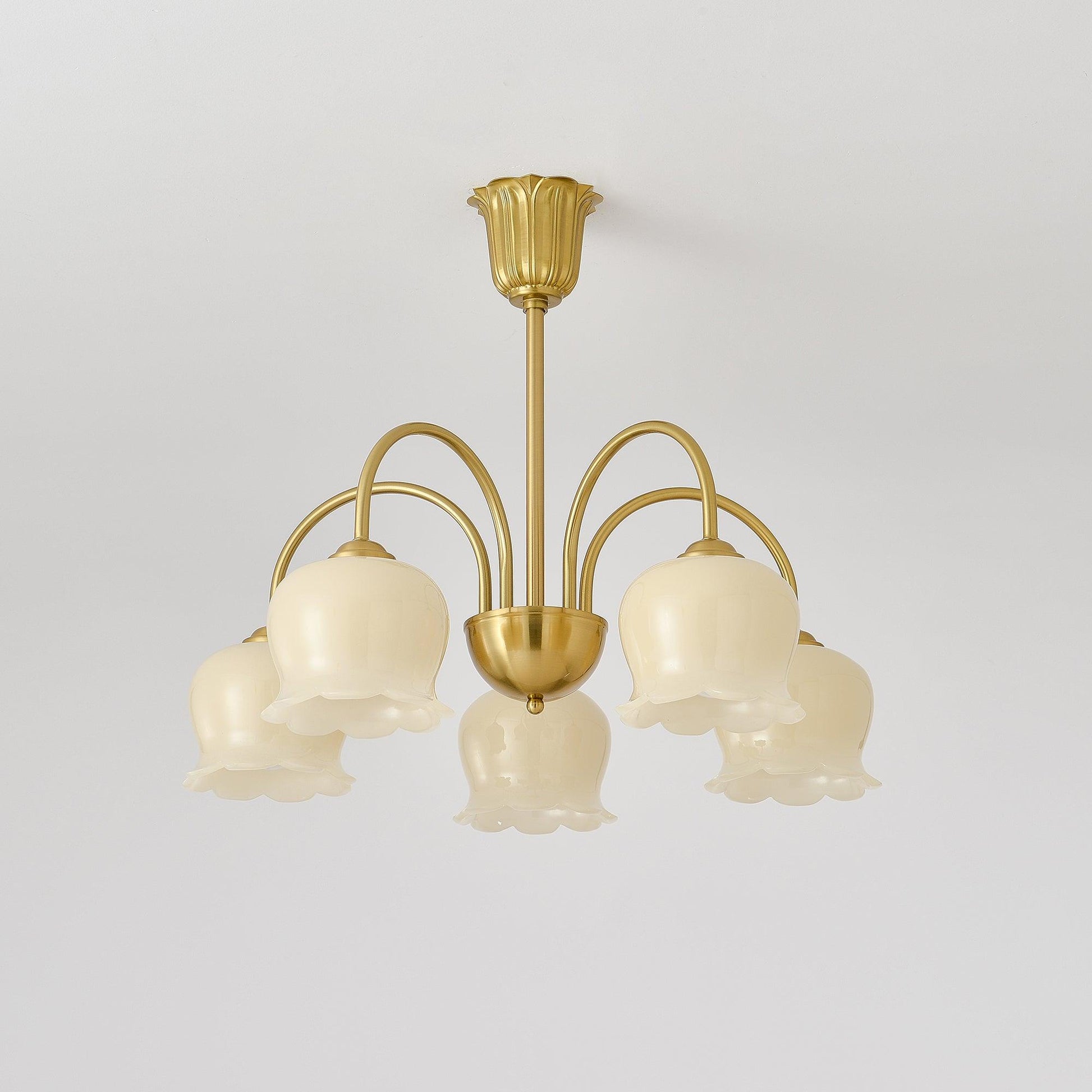 Orchids Brass Chandelier - Blowlighting