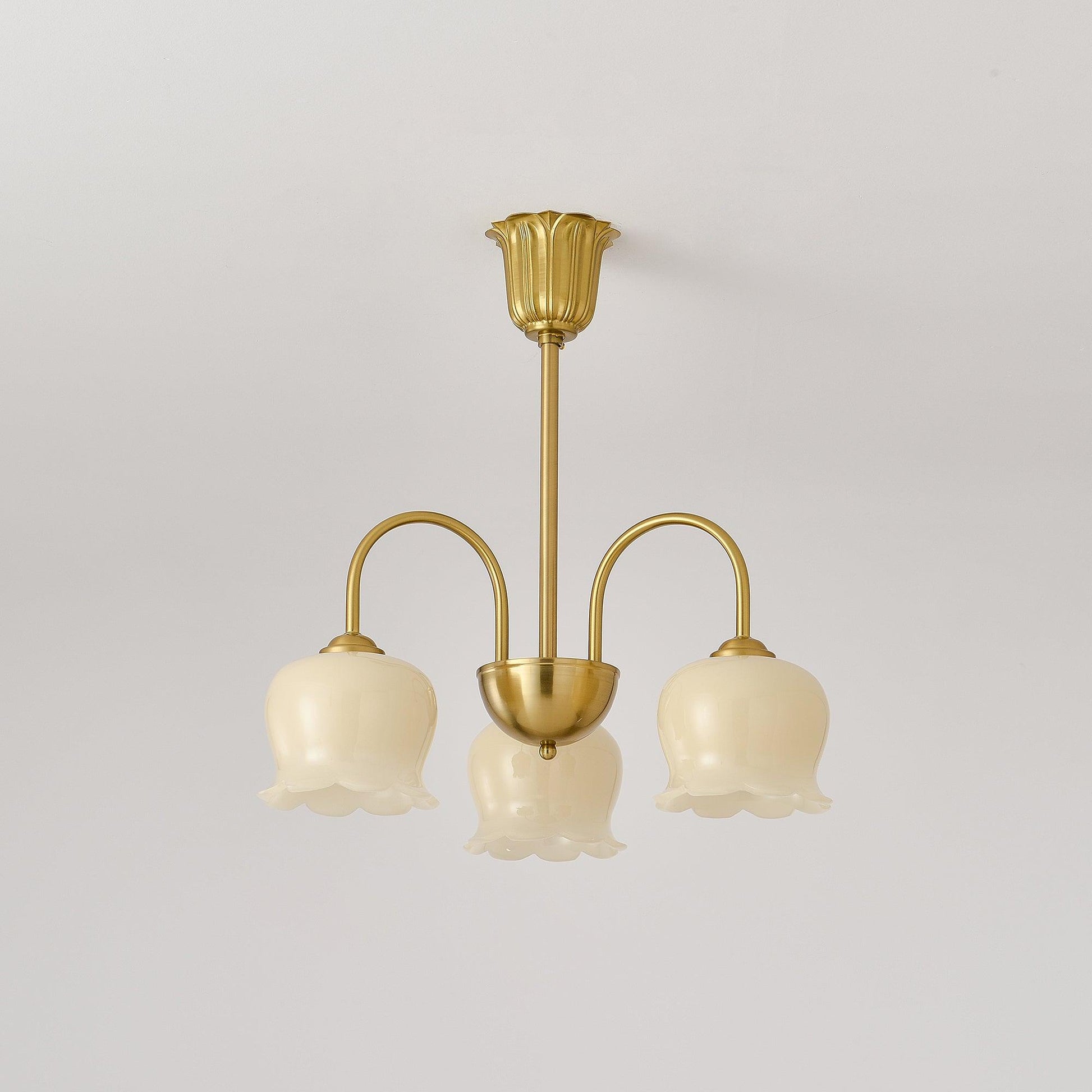 Orchids Brass Chandelier - Blowlighting