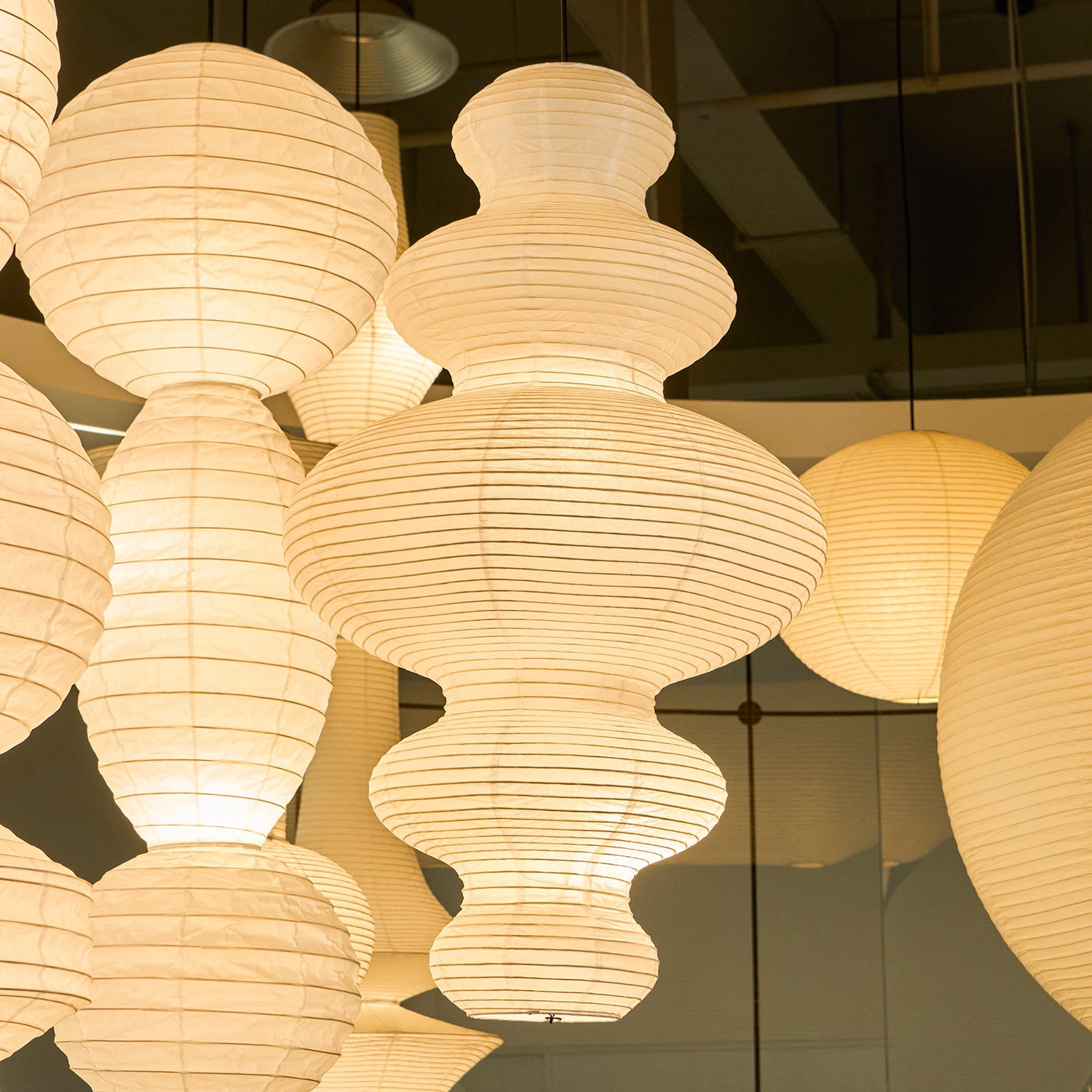 Ori Lantern Series Swag Pendant Lamp - Blowlighting